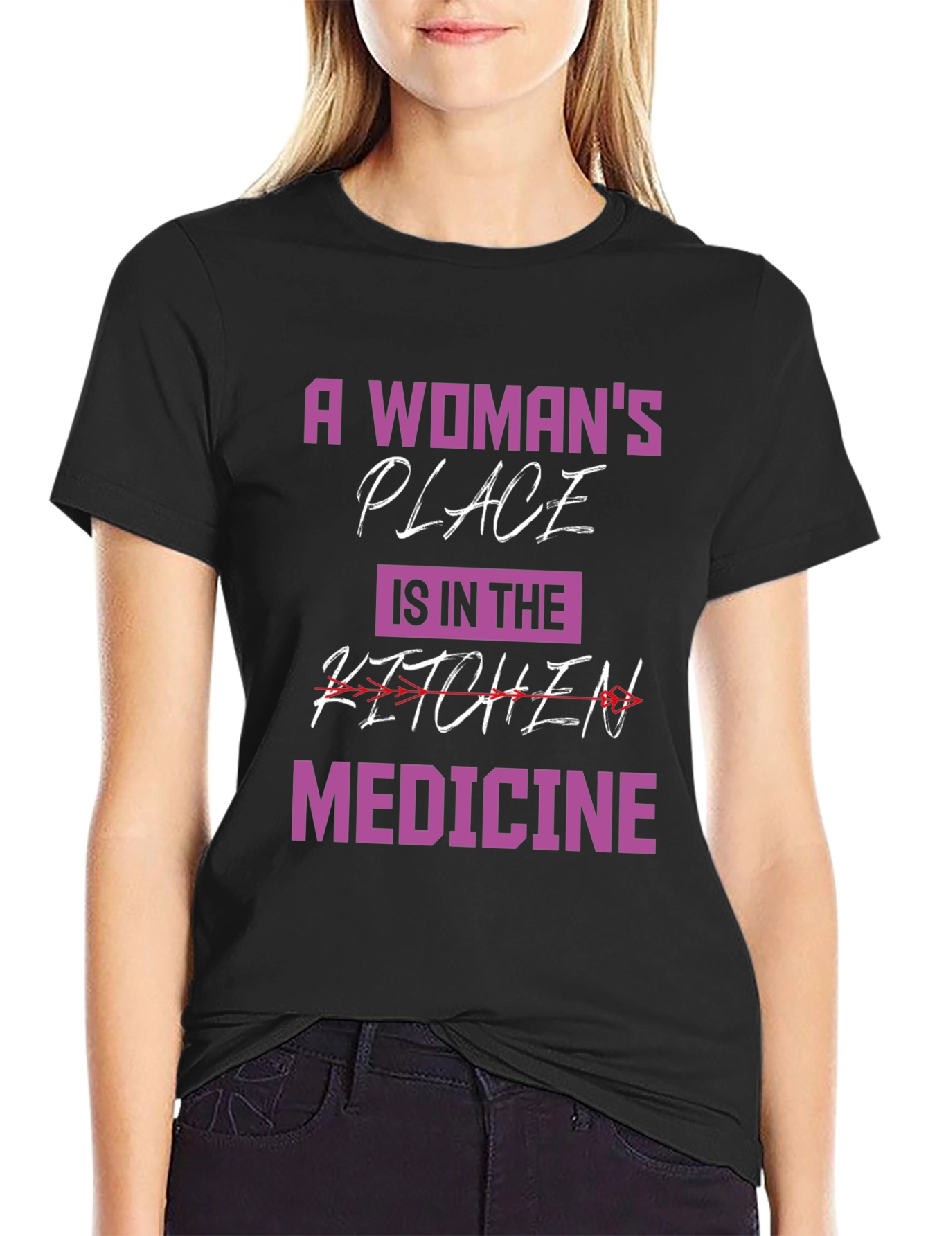 Empowered Woman T-Shirt - Medicine Design