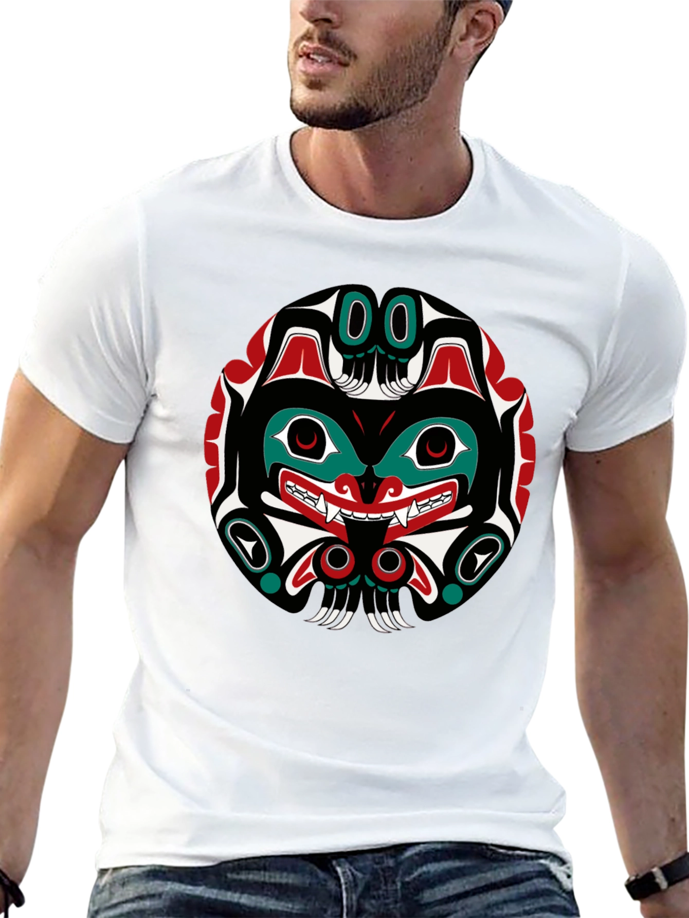 Tribal Art T-Shirt - Native American Design