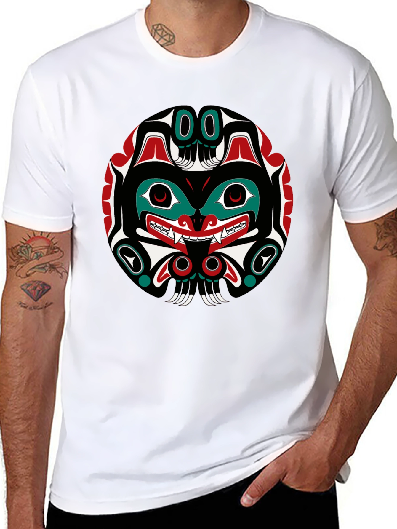 Tribal Art T-Shirt - Native American Design