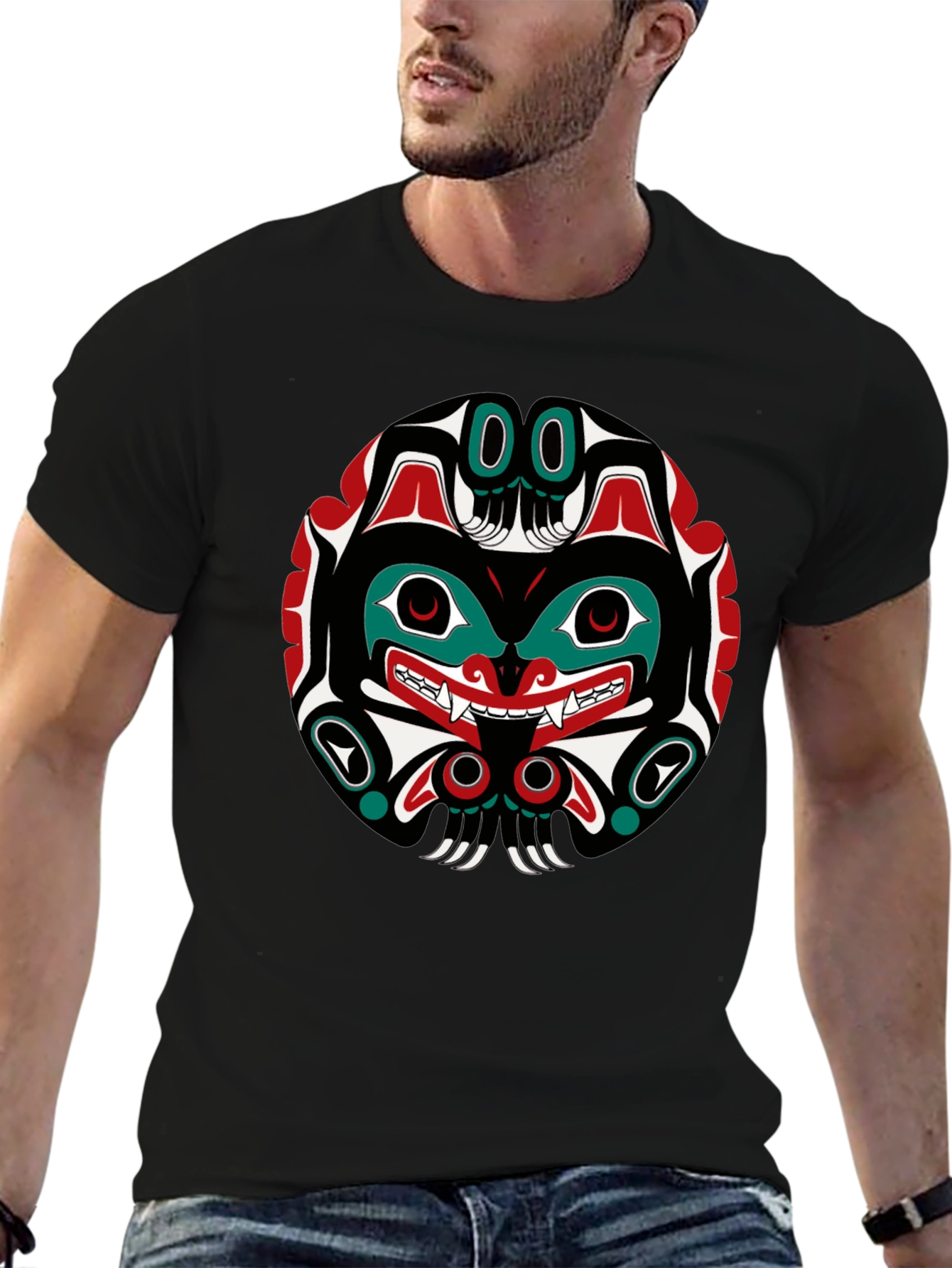 Tribal Art T-Shirt - Native American Design