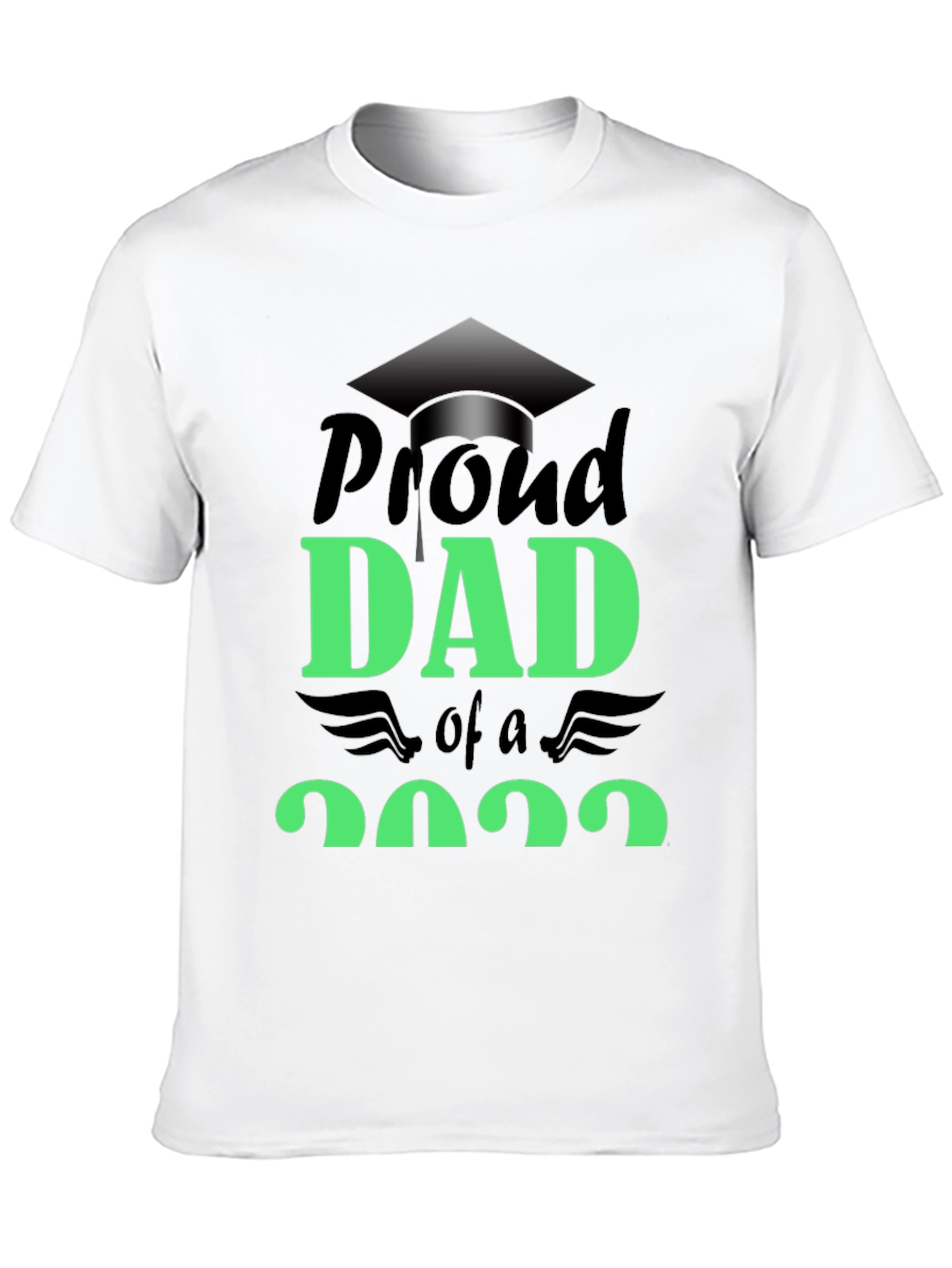 Proud Dad of a 2022 Graduate Black T-Shirt