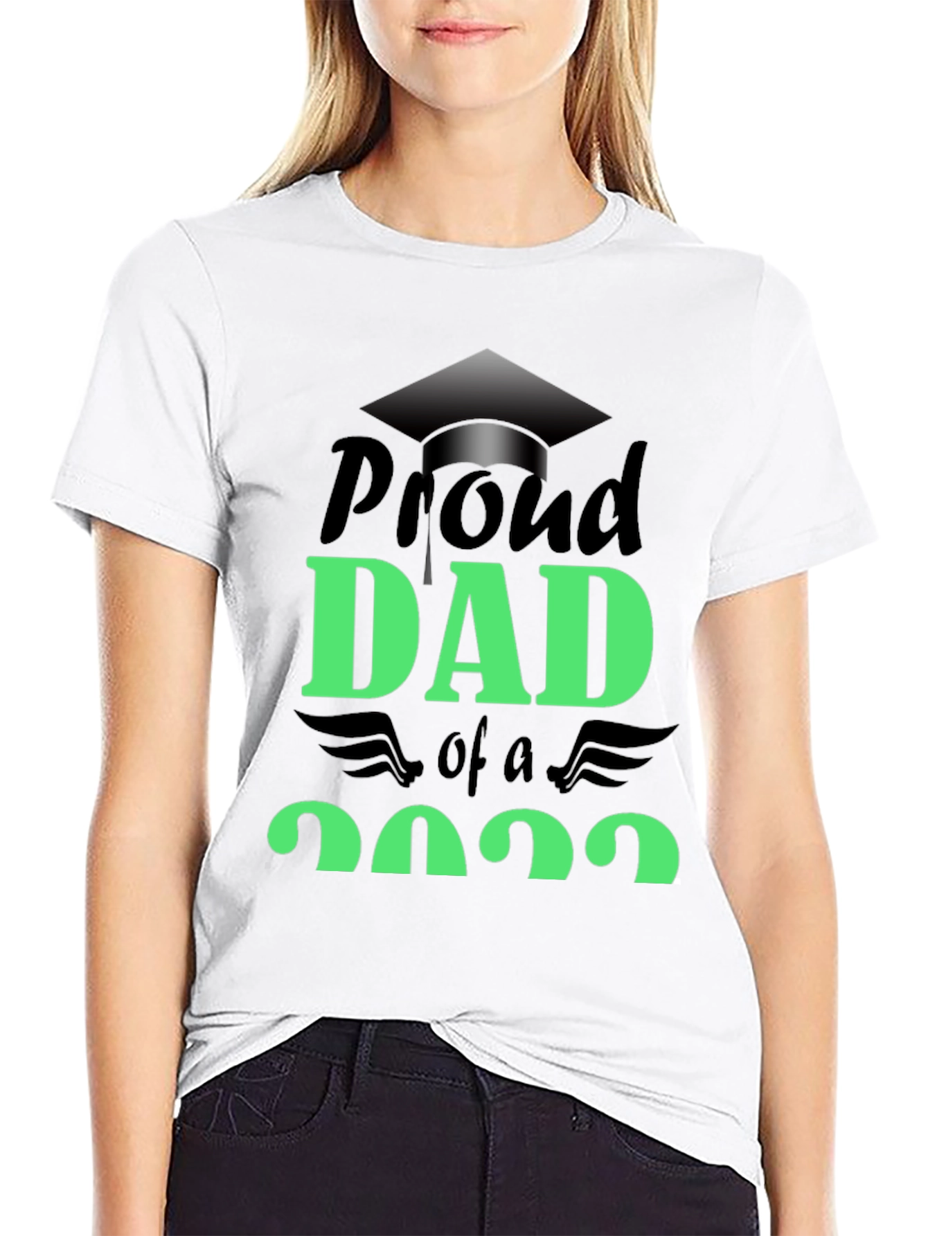 Proud Dad of a 2022 Graduate Black T-Shirt