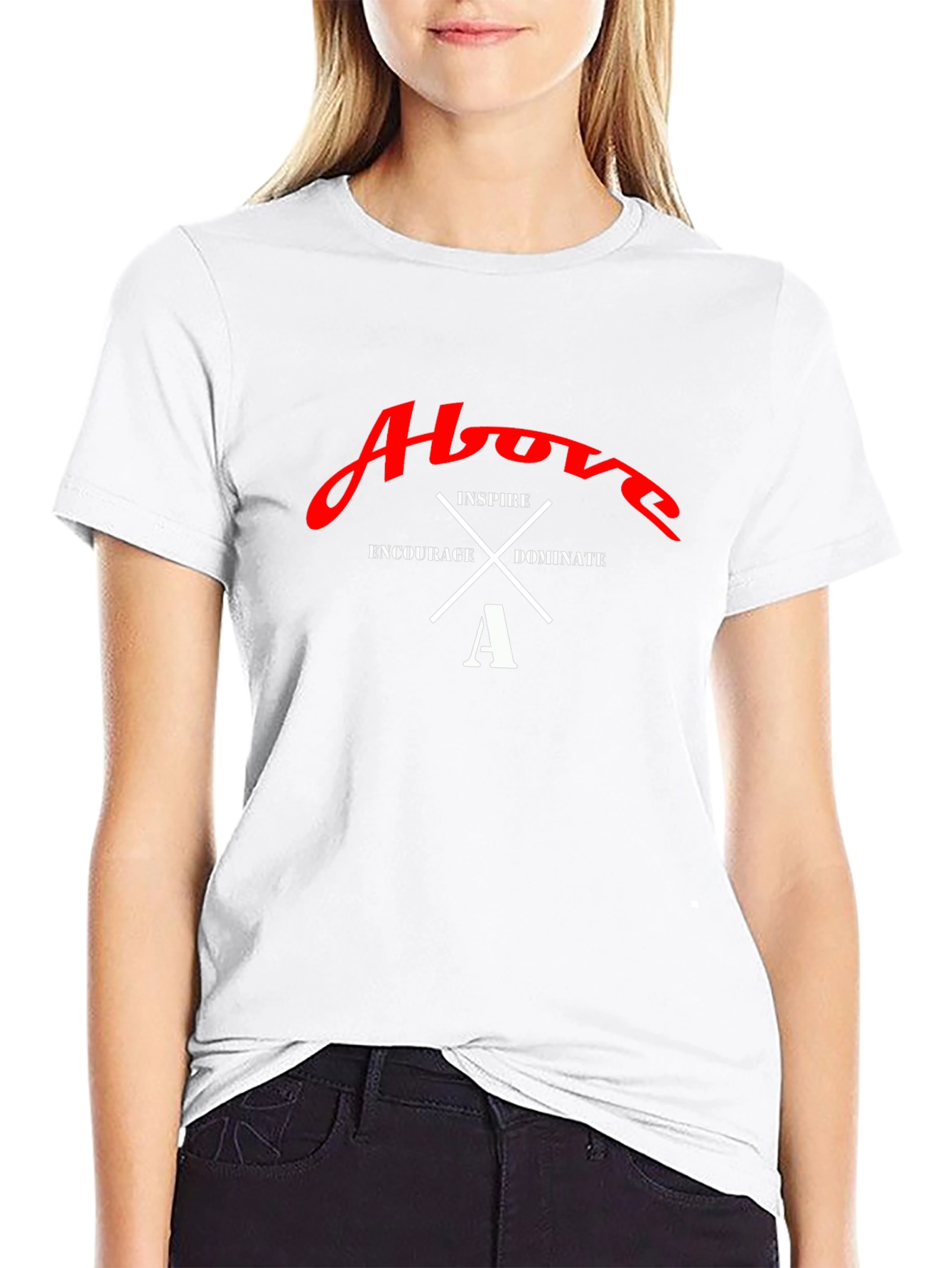 Above Inspire Graphic T-Shirt - Black