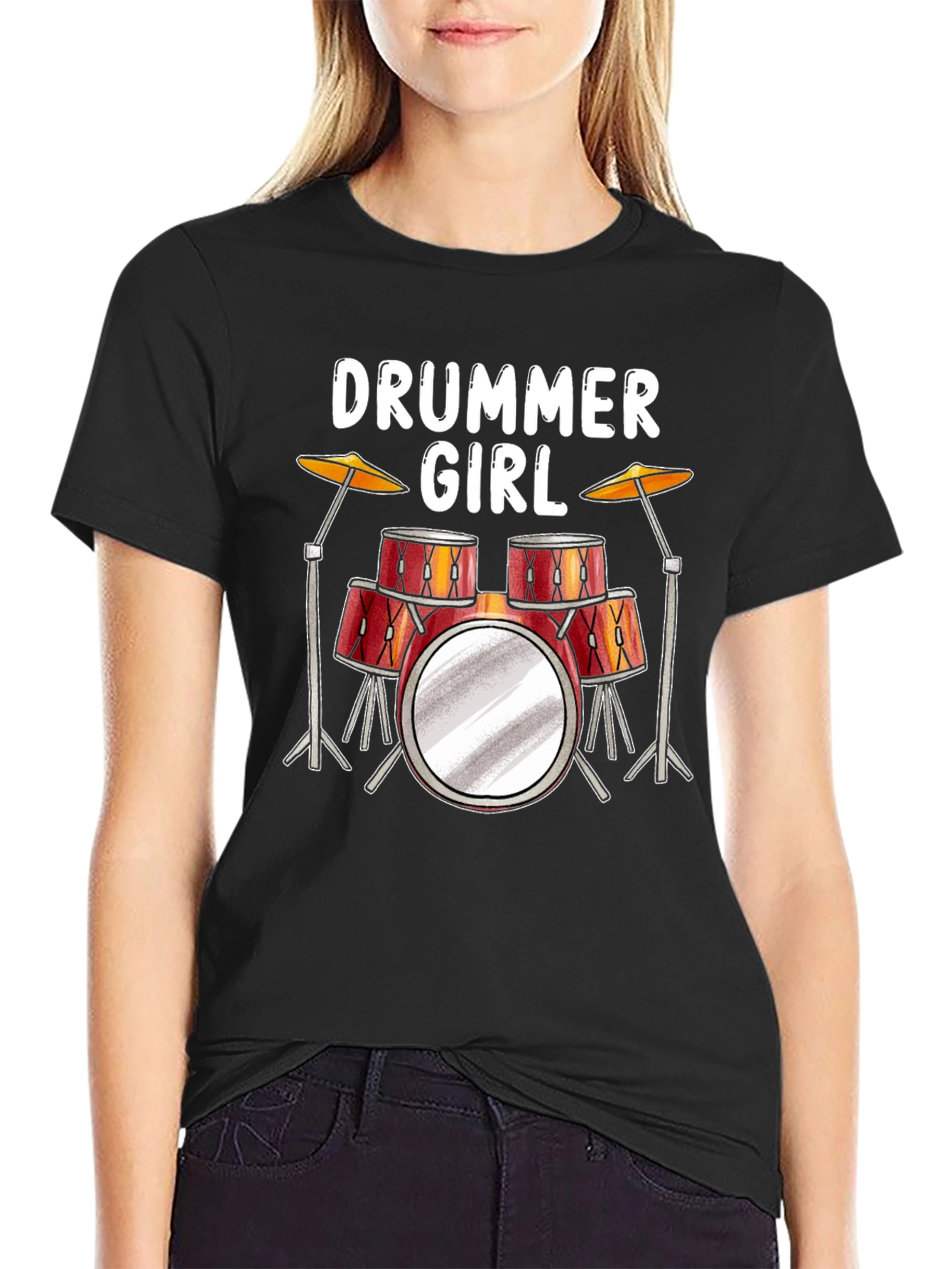 Drummer Girl T-Shirt