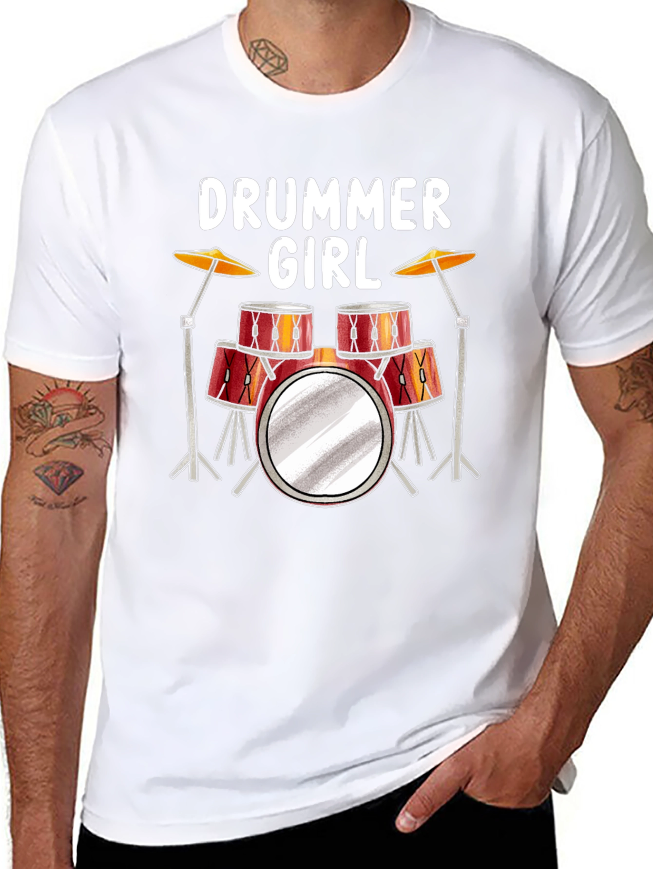 Drummer Girl T-Shirt