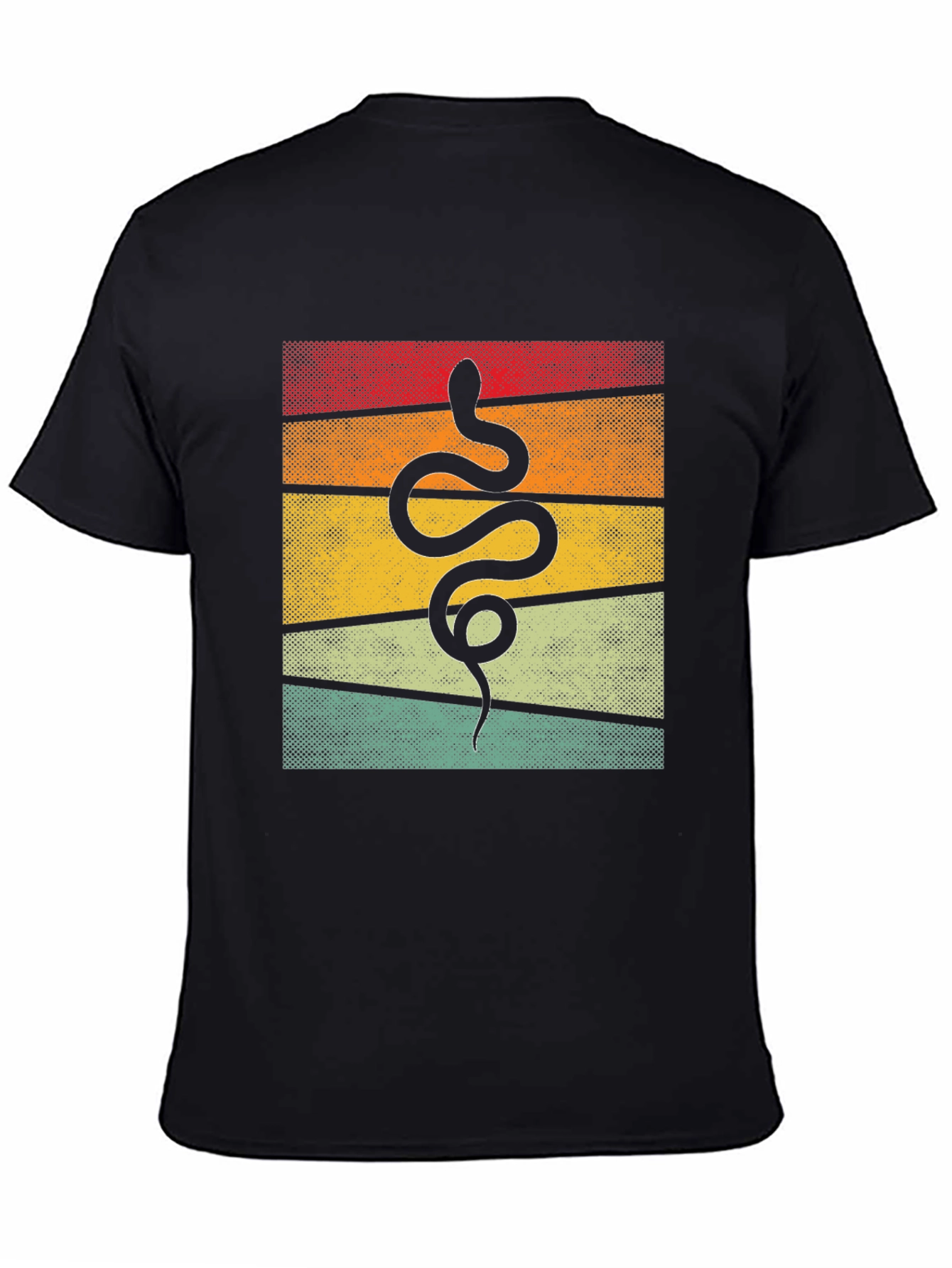 Retro Snake Graphic Tee - Unique Animal Design
