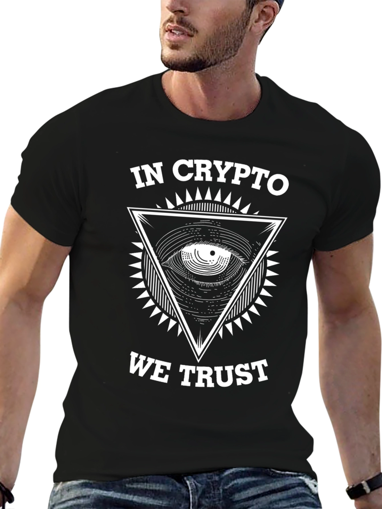 In Crypto We Trust Graphic T-Shirt - Black