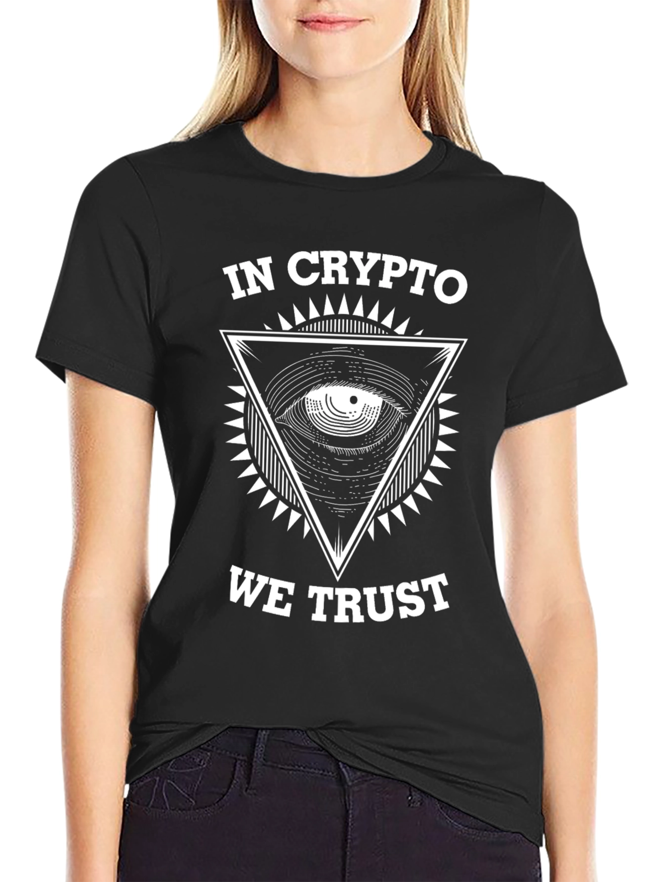 In Crypto We Trust Graphic T-Shirt - Black