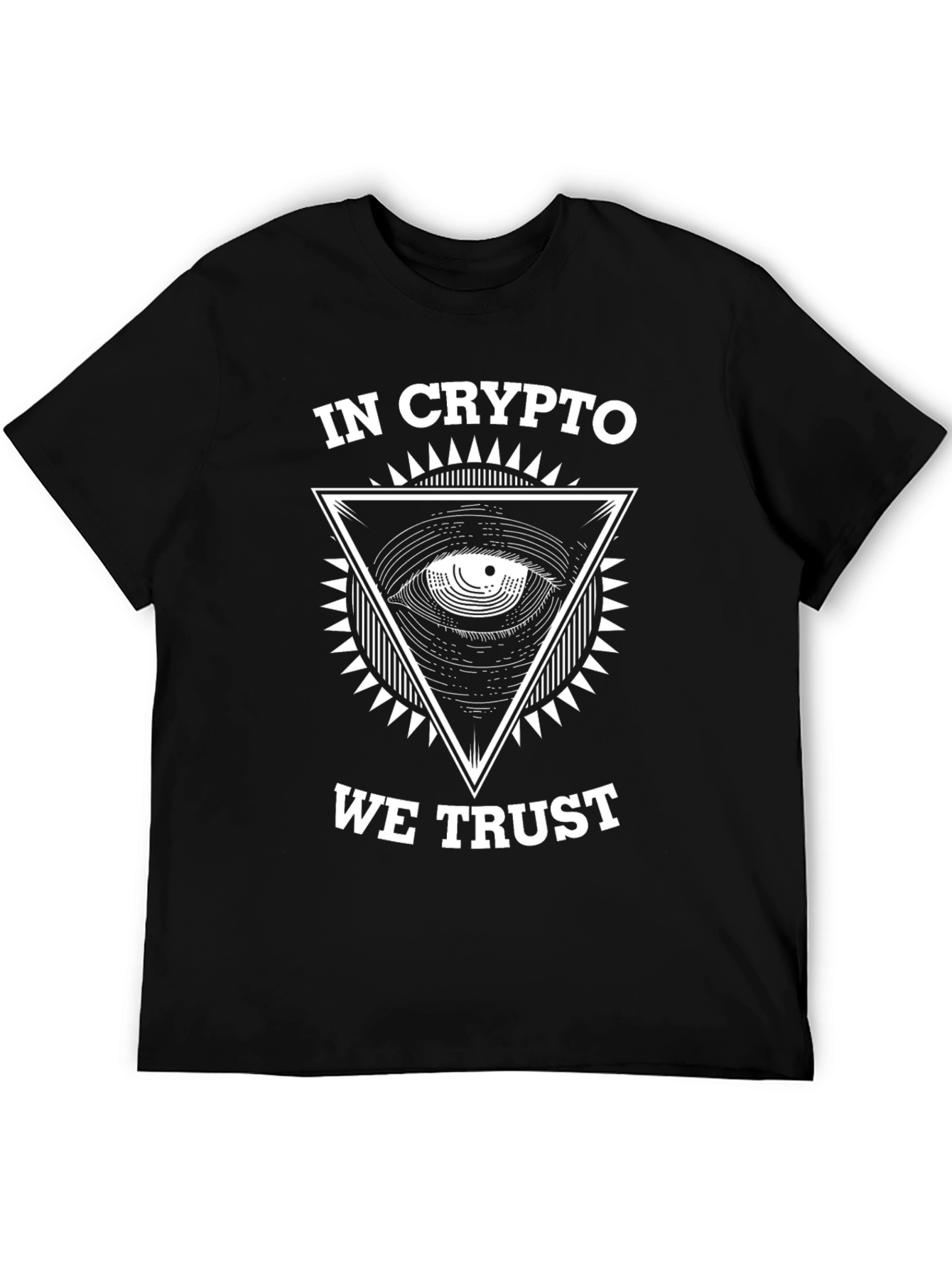 In Crypto We Trust Graphic T-Shirt - Black