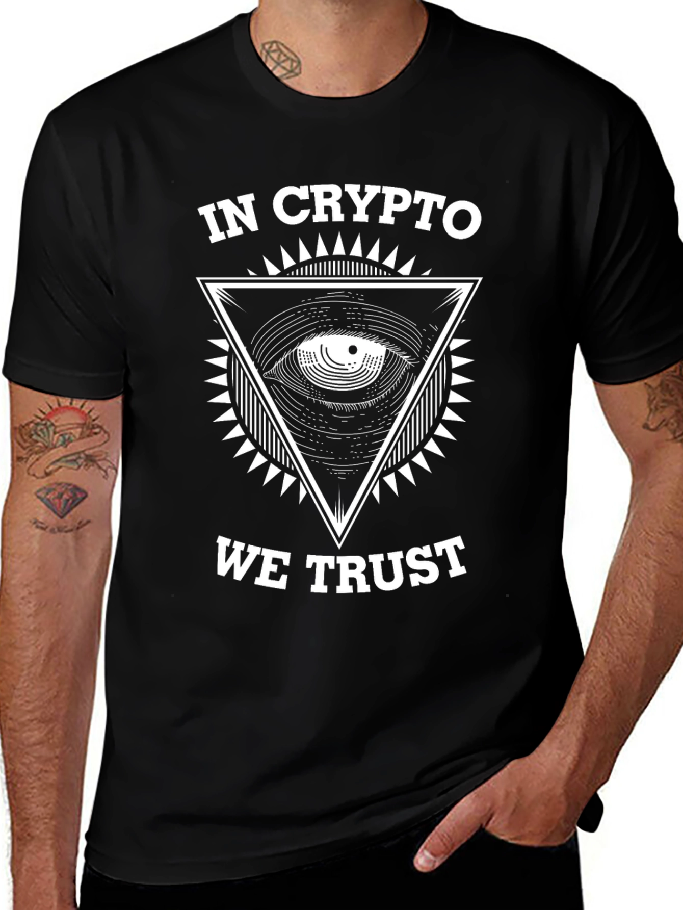 In Crypto We Trust Graphic T-Shirt - Black