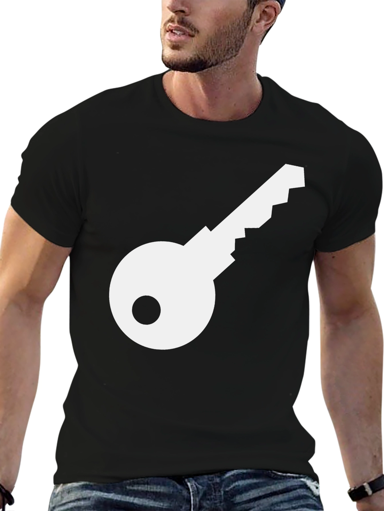 Key Graphic Black T-Shirt