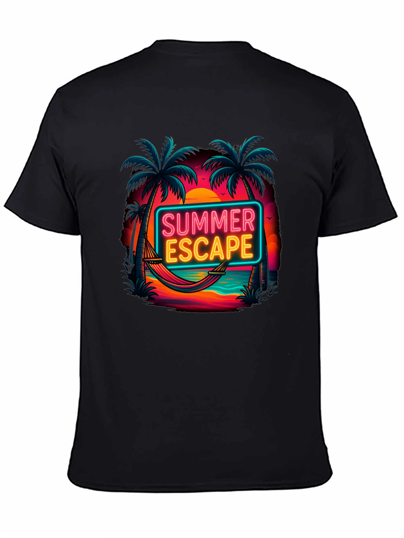 Summer Escape Graphic Tee - Tropical Vacation Vibes