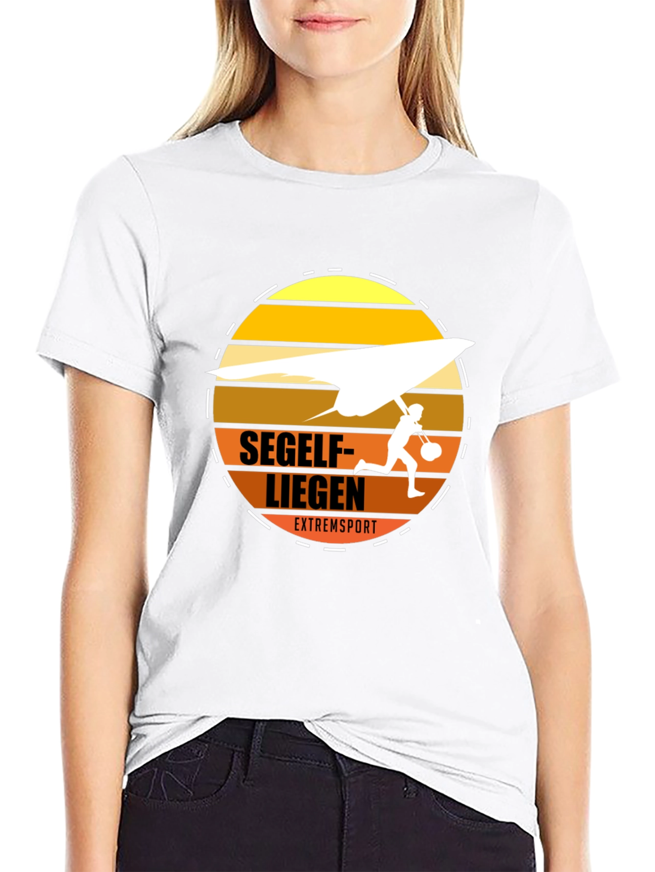 Extreme Sports T-Shirt - Hang Gliding Design