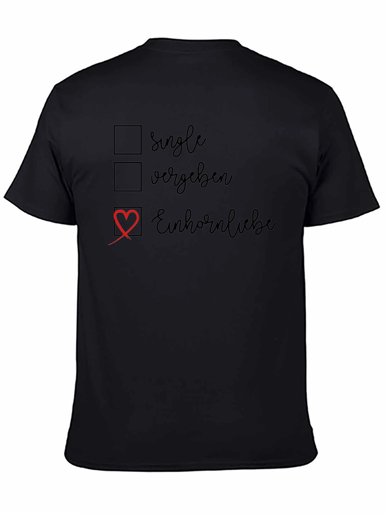 Einhornliebe Graphic Tee - Novelty Checkbox T-Shirt