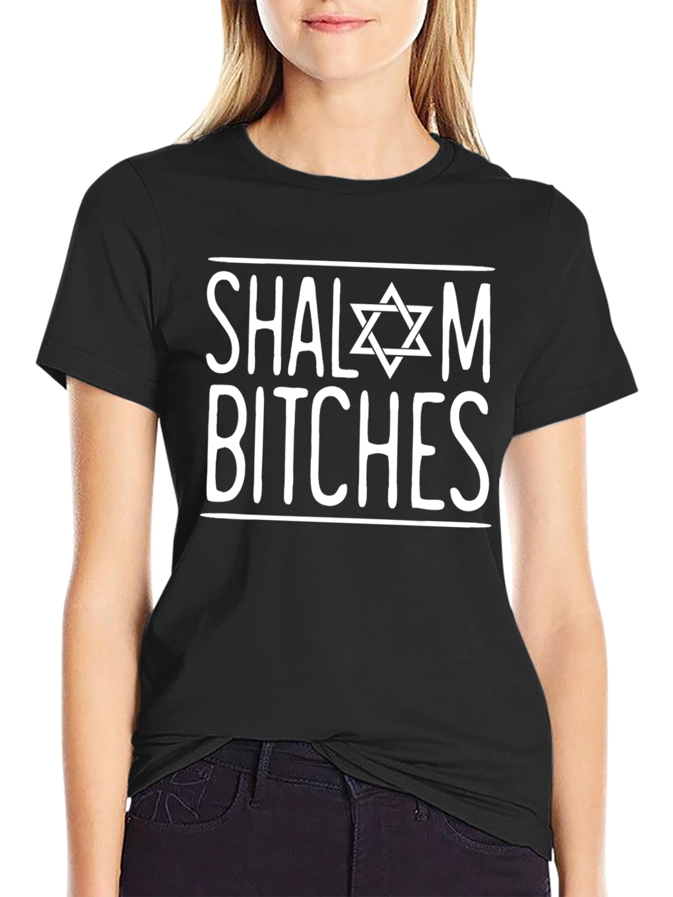 Shalom Bitches Graphic T-Shirt - Novelty Humor Tee