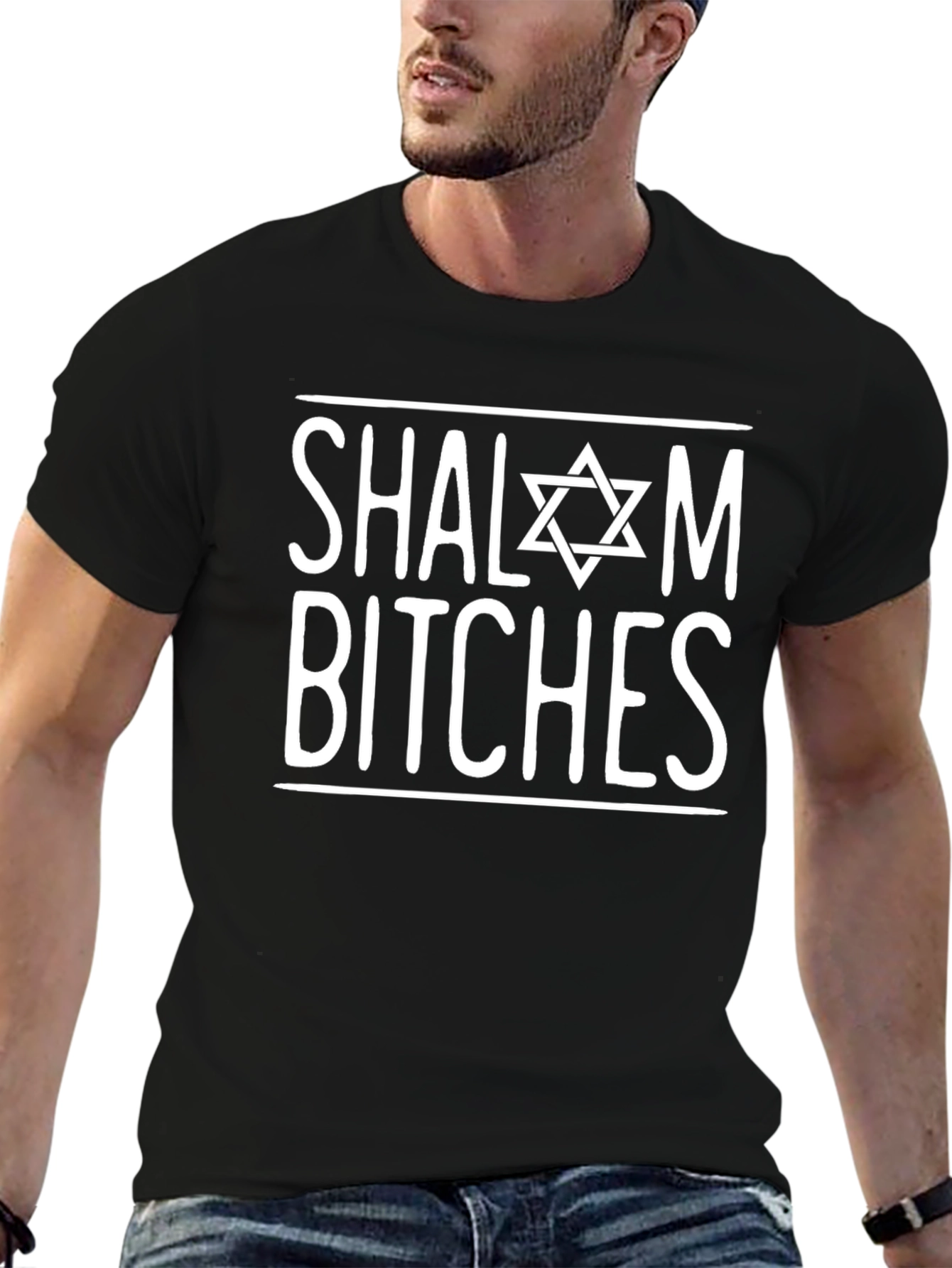Shalom Bitches Graphic T-Shirt - Novelty Humor Tee