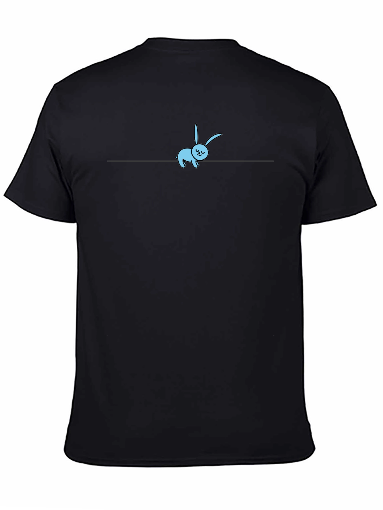 Cute Sleeping Bunny T-Shirt - Black