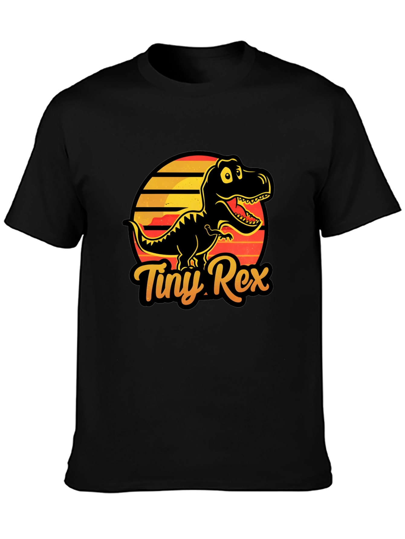 Tiny Rex T-Shirt - Black Dinosaur Graphic Tee