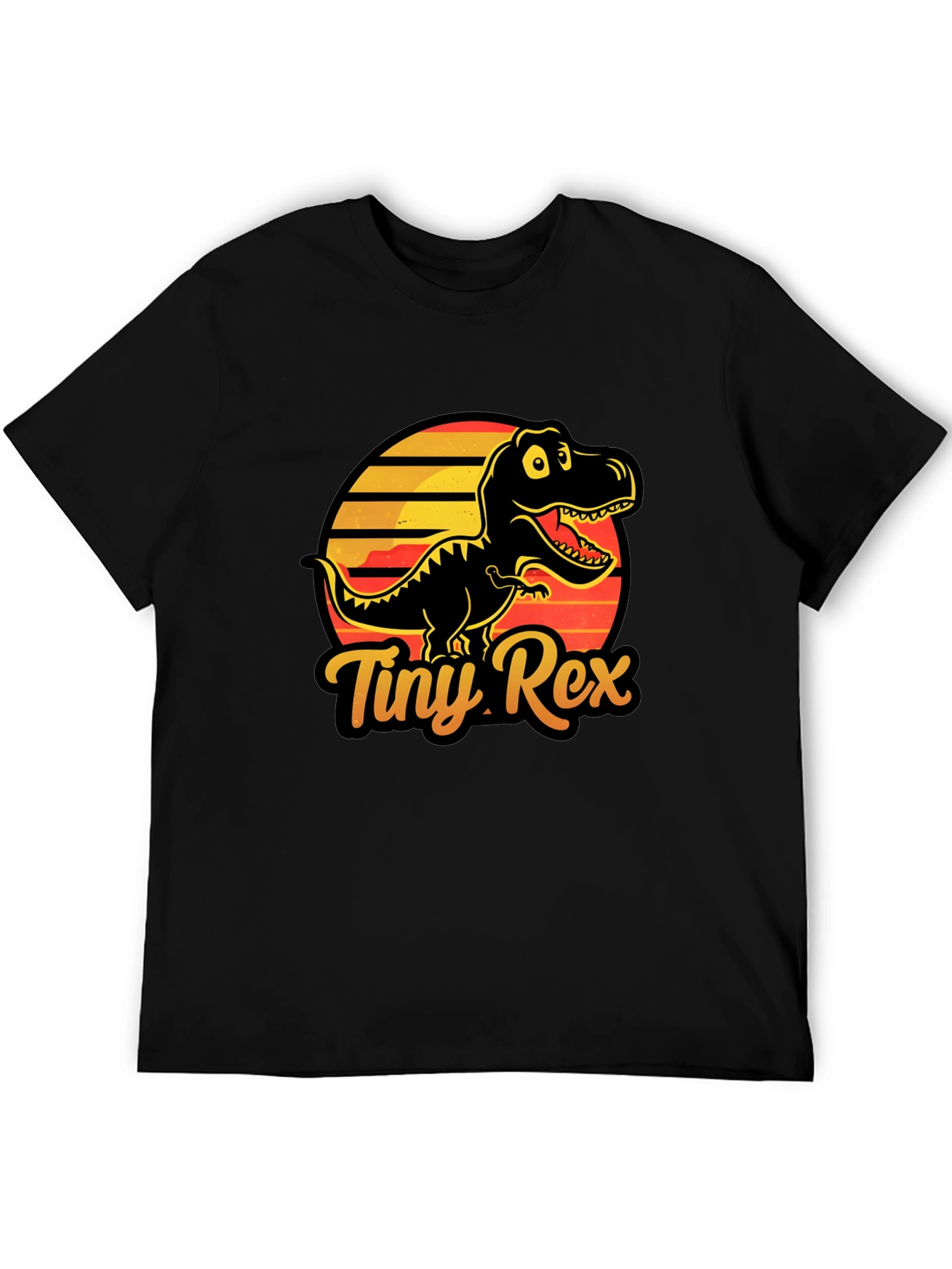 Tiny Rex T-Shirt - Black Dinosaur Graphic Tee