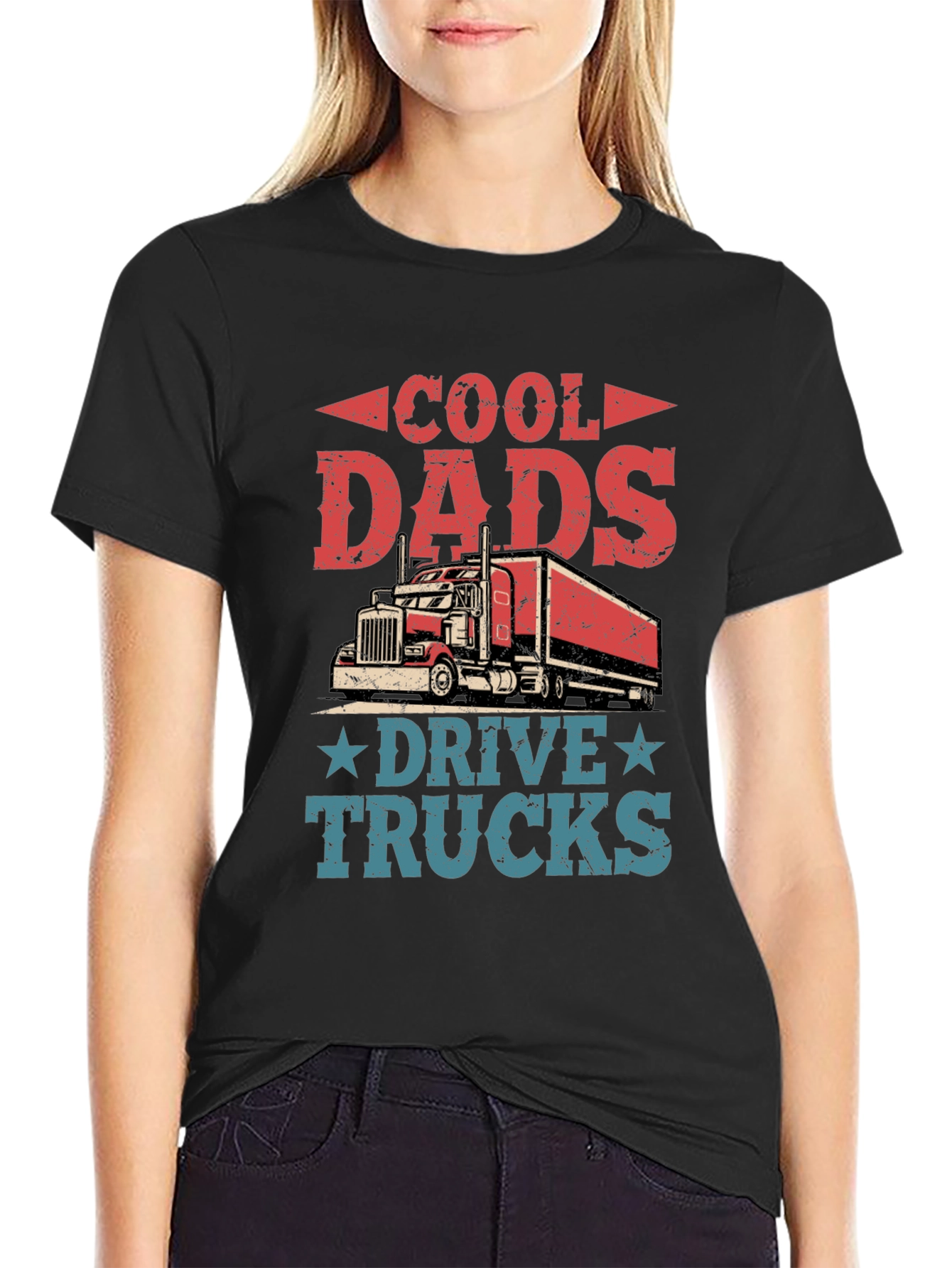 Cool Dads Drive Trucks Graphic T-Shirt