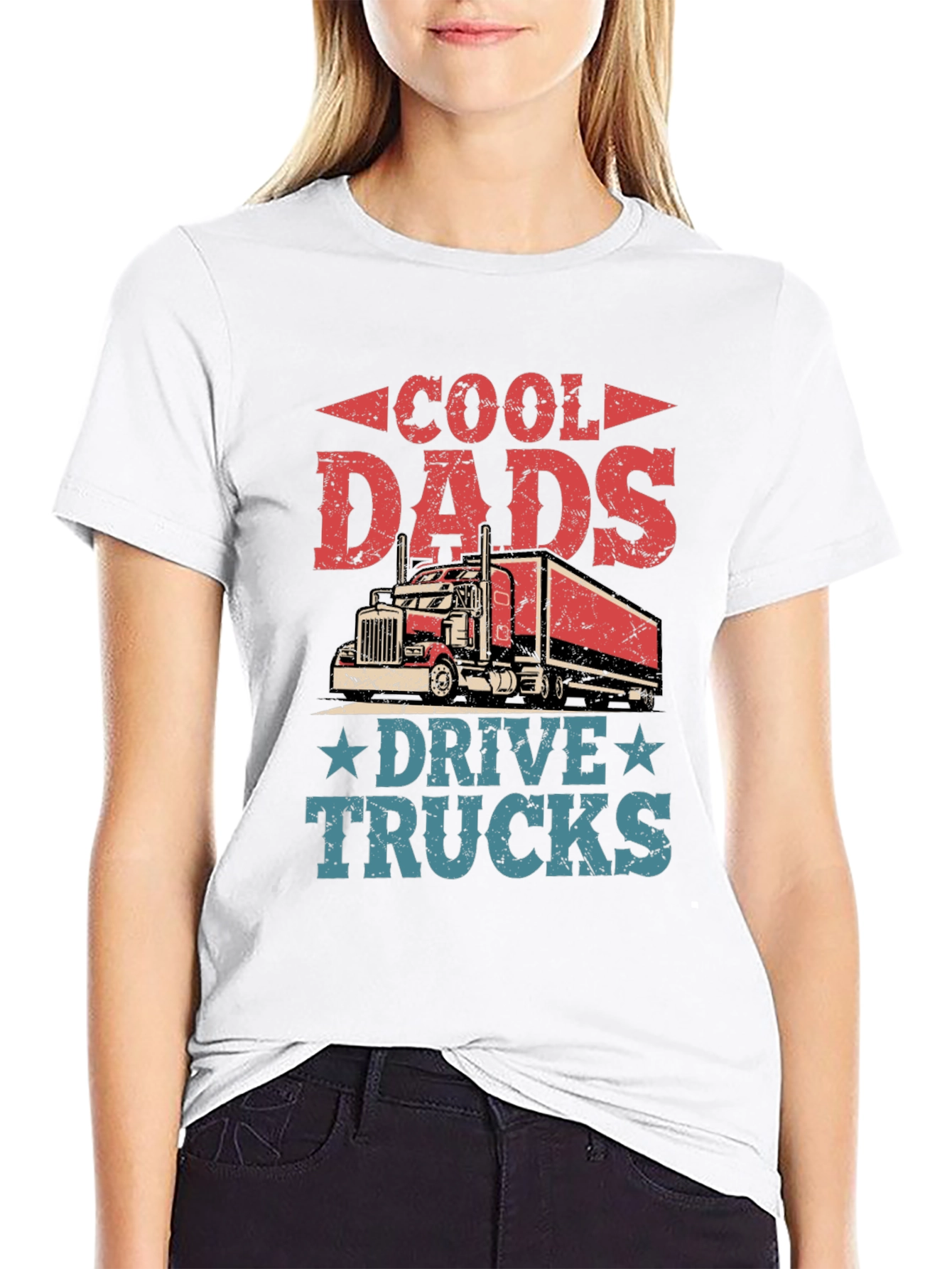 Cool Dads Drive Trucks Graphic T-Shirt