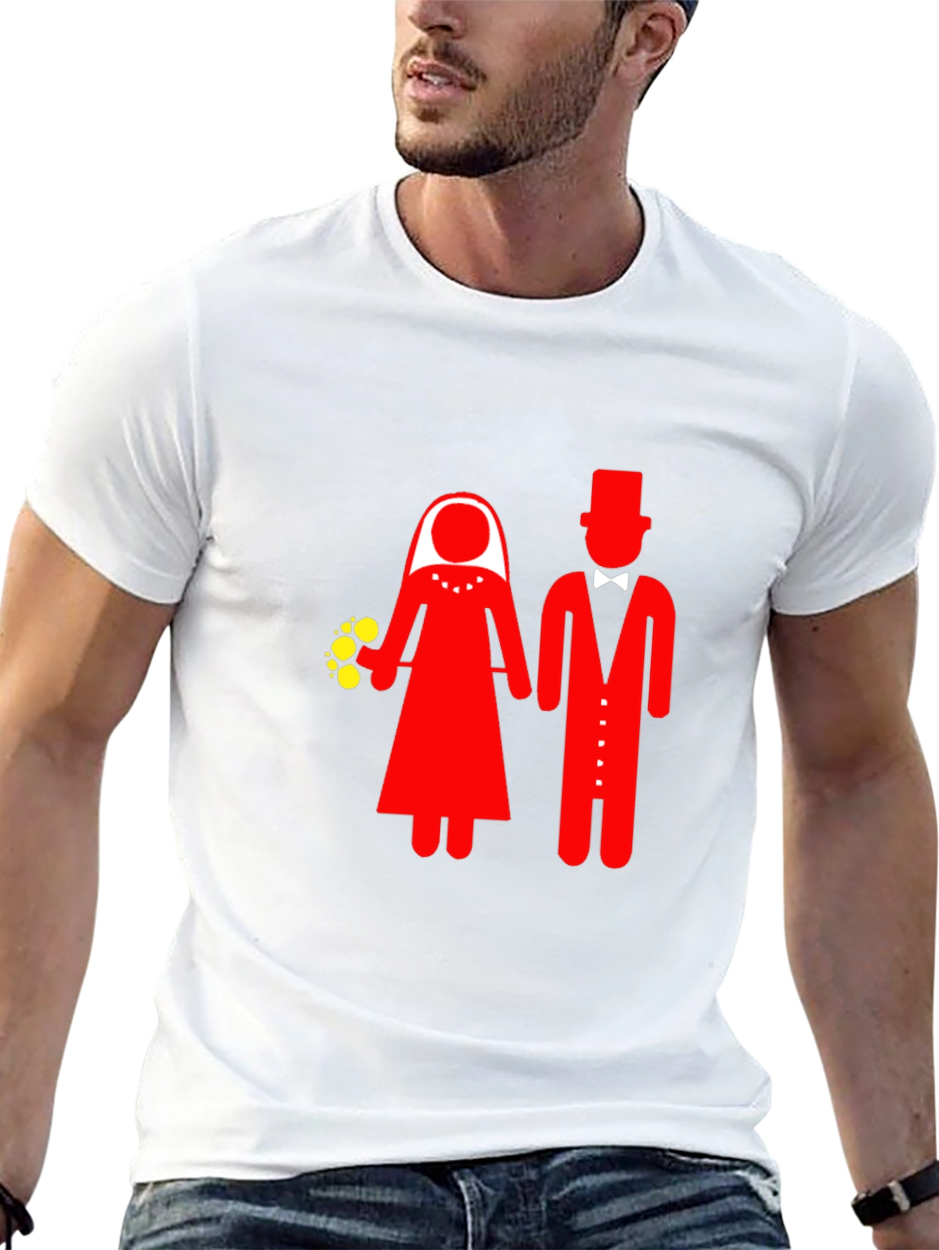 Bride & Groom Graphic Tee - Wedding Celebration Shirt