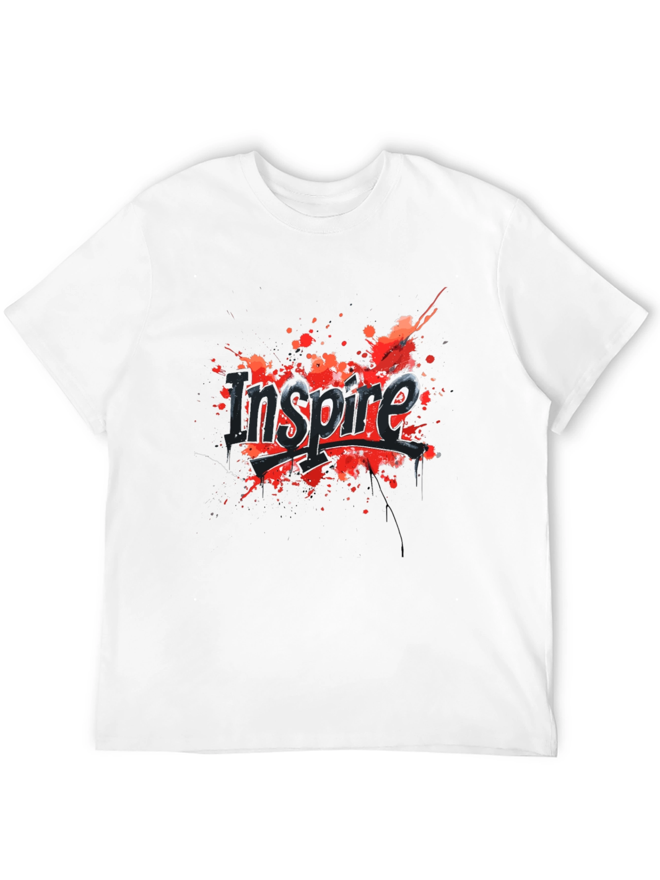 Inspire Graphic Print Crew Neck T-Shirt
