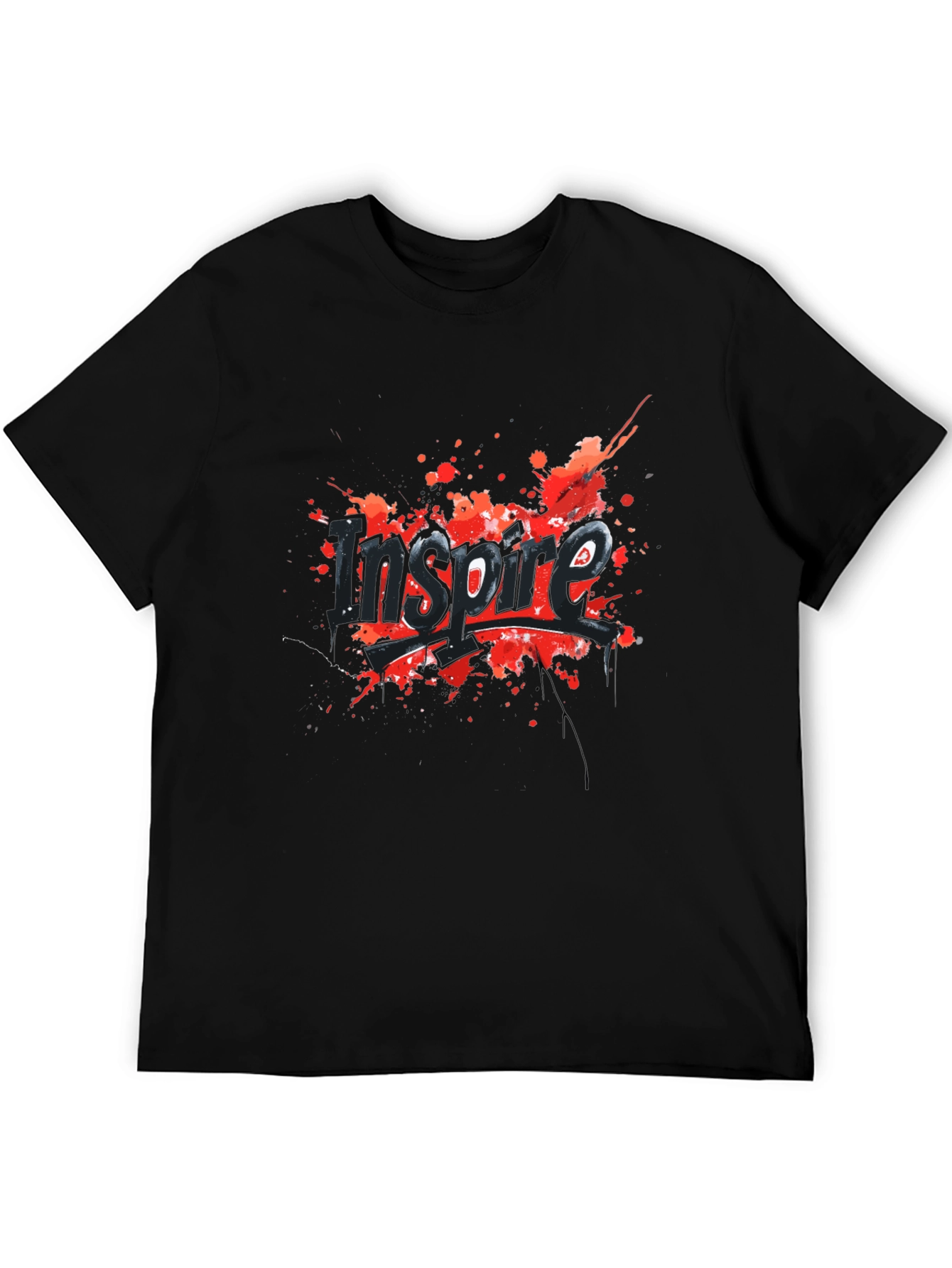 Inspire Graphic Print Crew Neck T-Shirt
