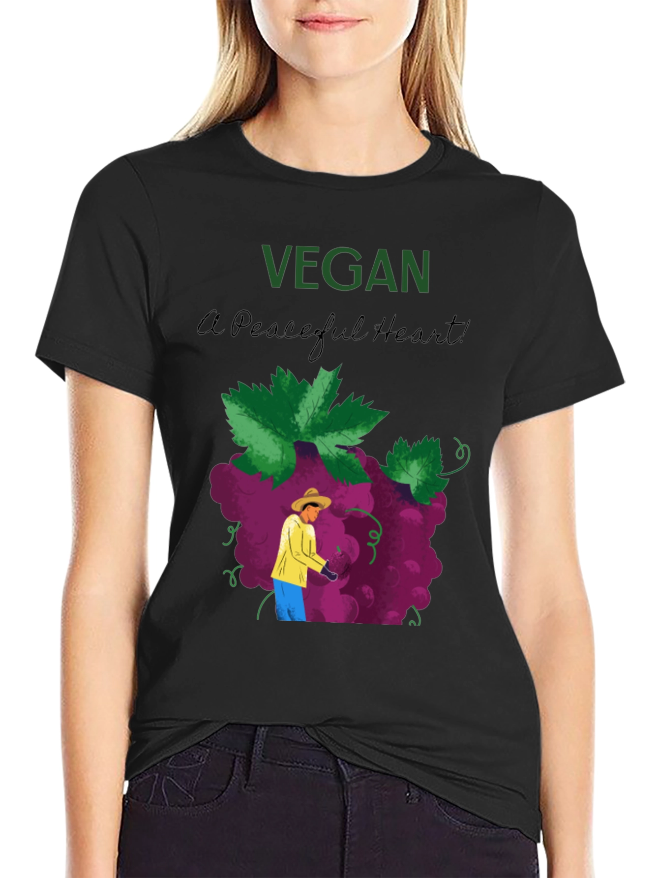 Vegan Peaceful Heart T-Shirt