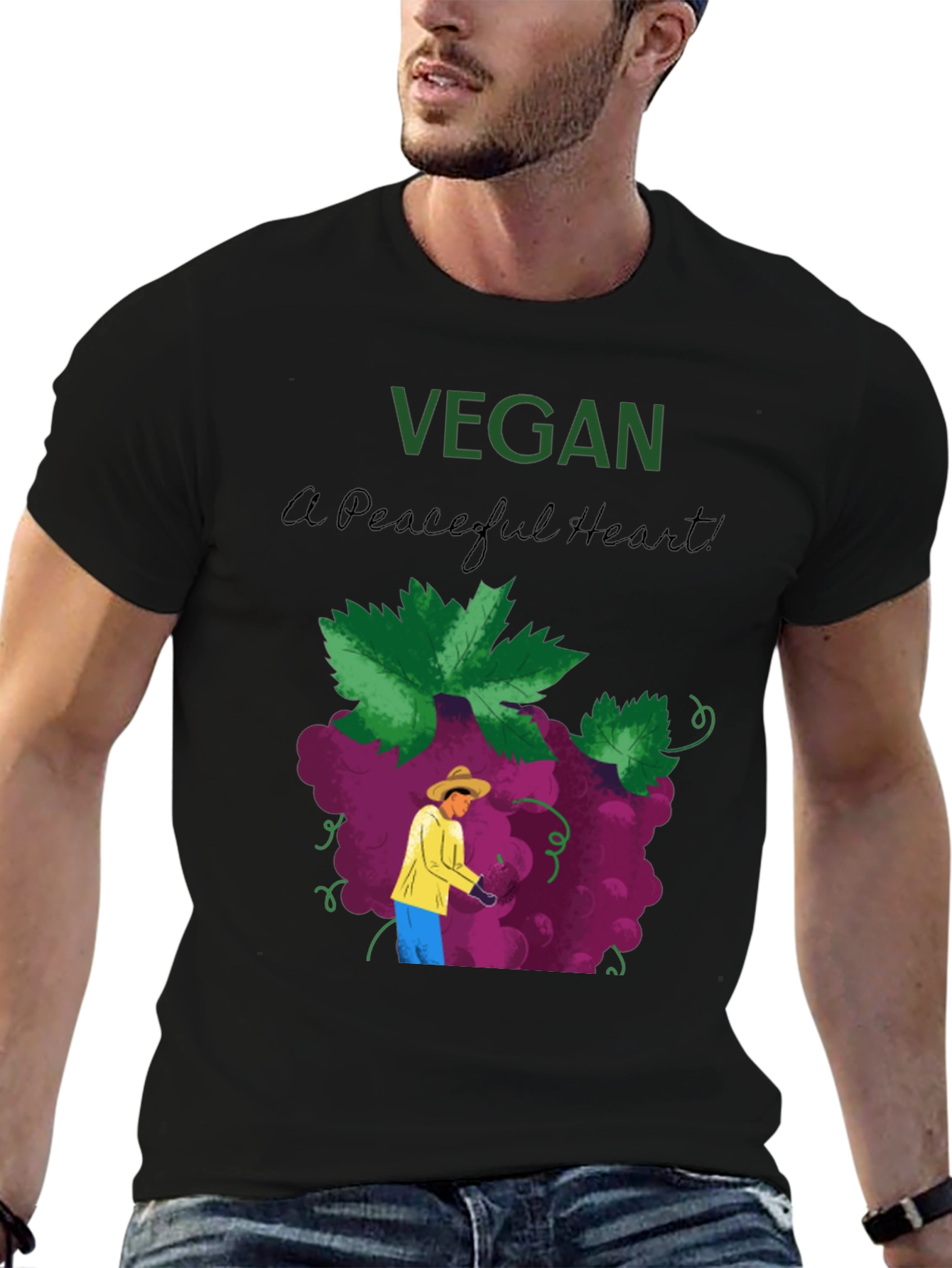 Vegan Peaceful Heart T-Shirt