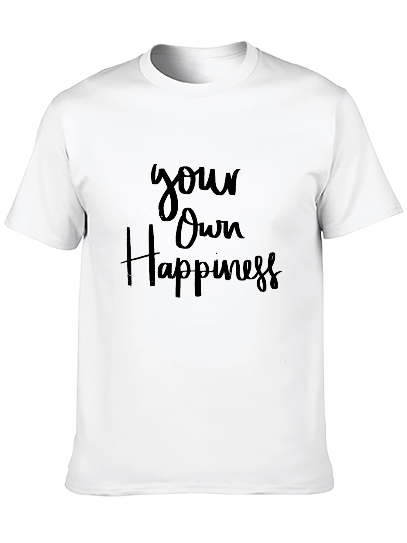 Your Own Happiness Black Graphic Tee