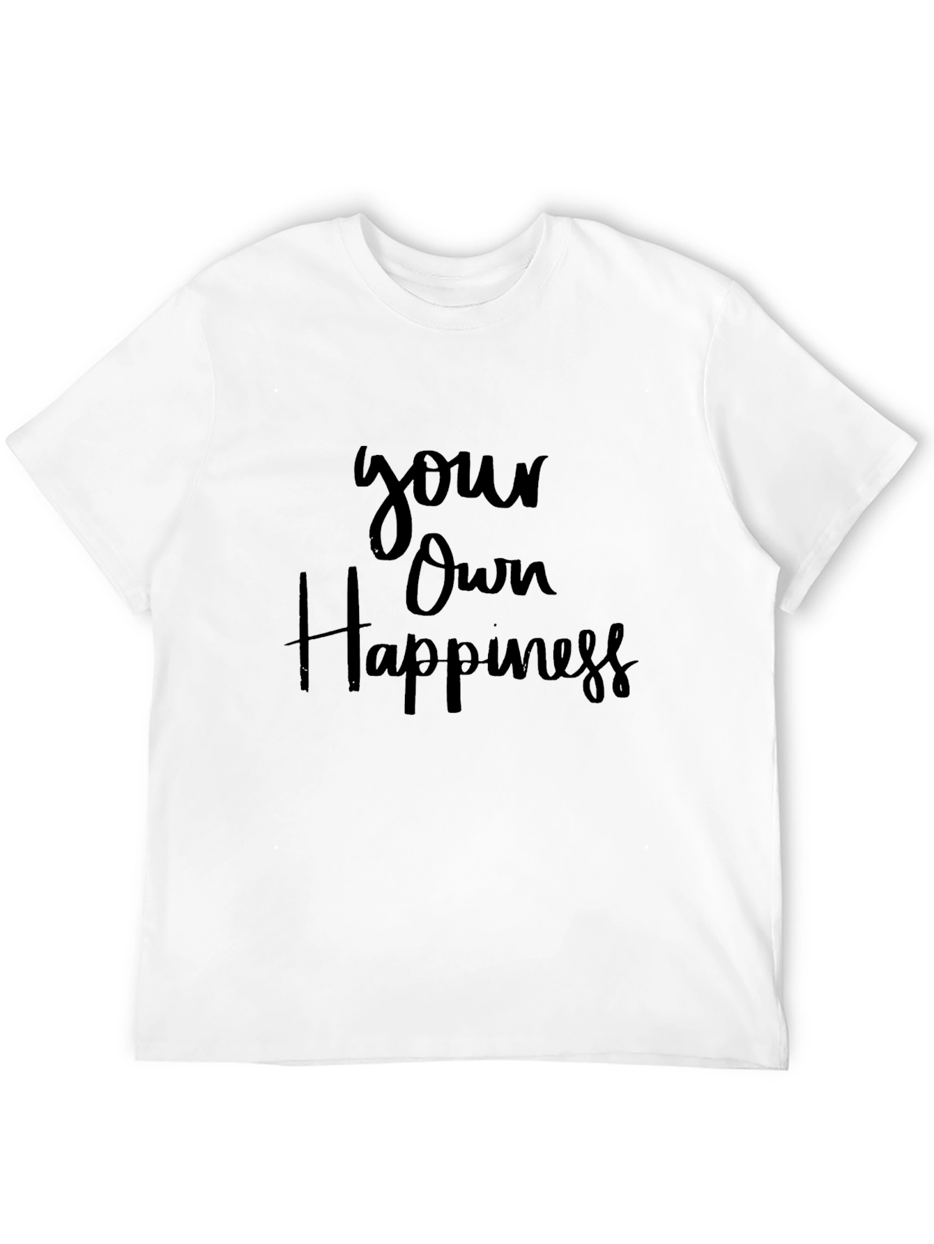 Your Own Happiness Black Graphic Tee