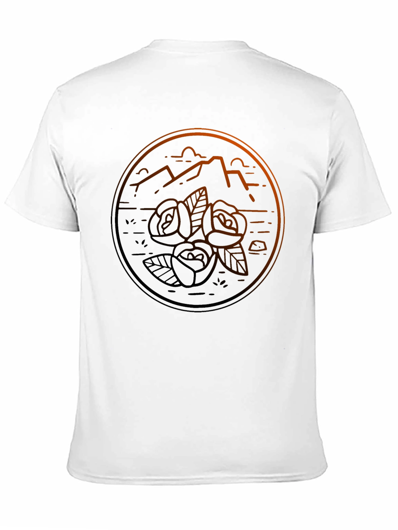 Mountain & Rose Graphic Tee - Mens Black T-Shirt
