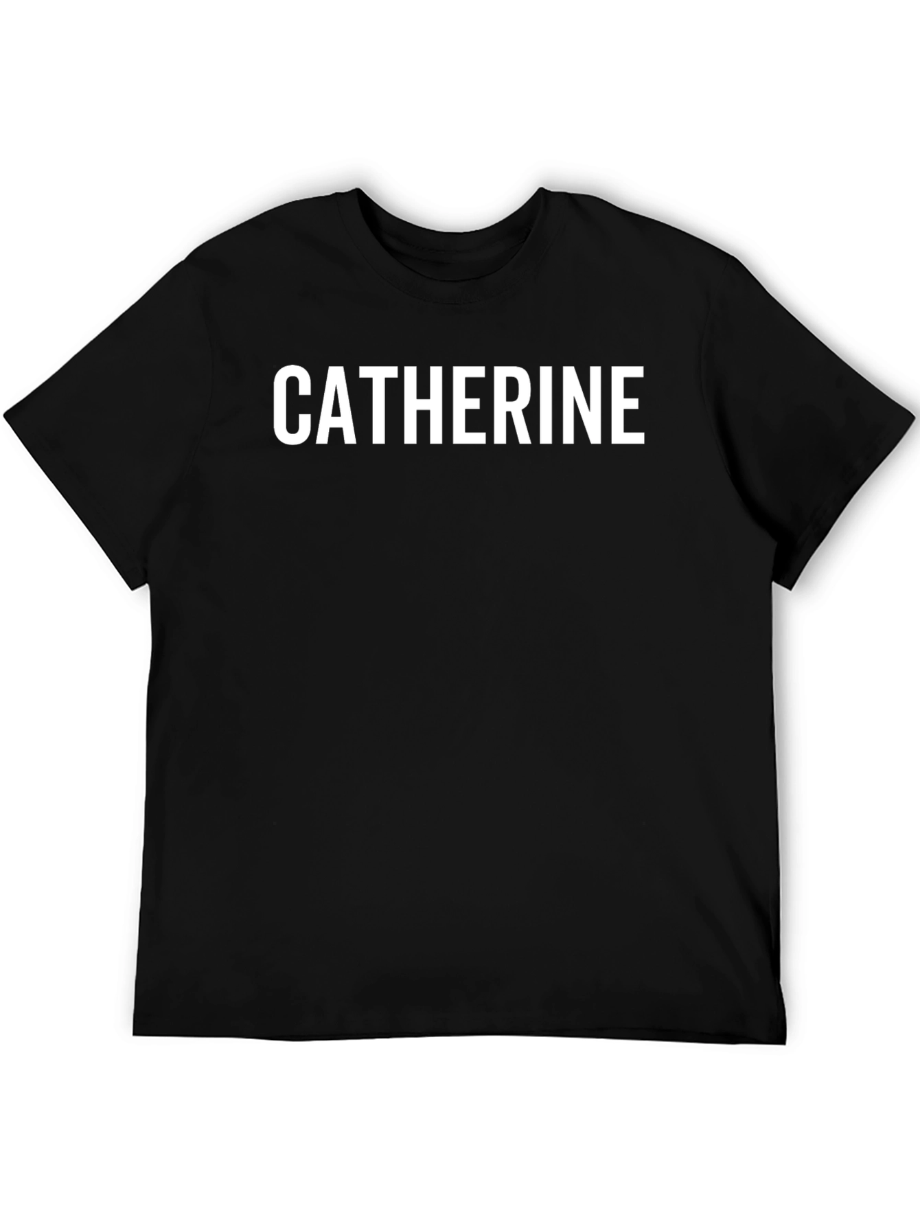 Catherine Personalized Black T-Shirt