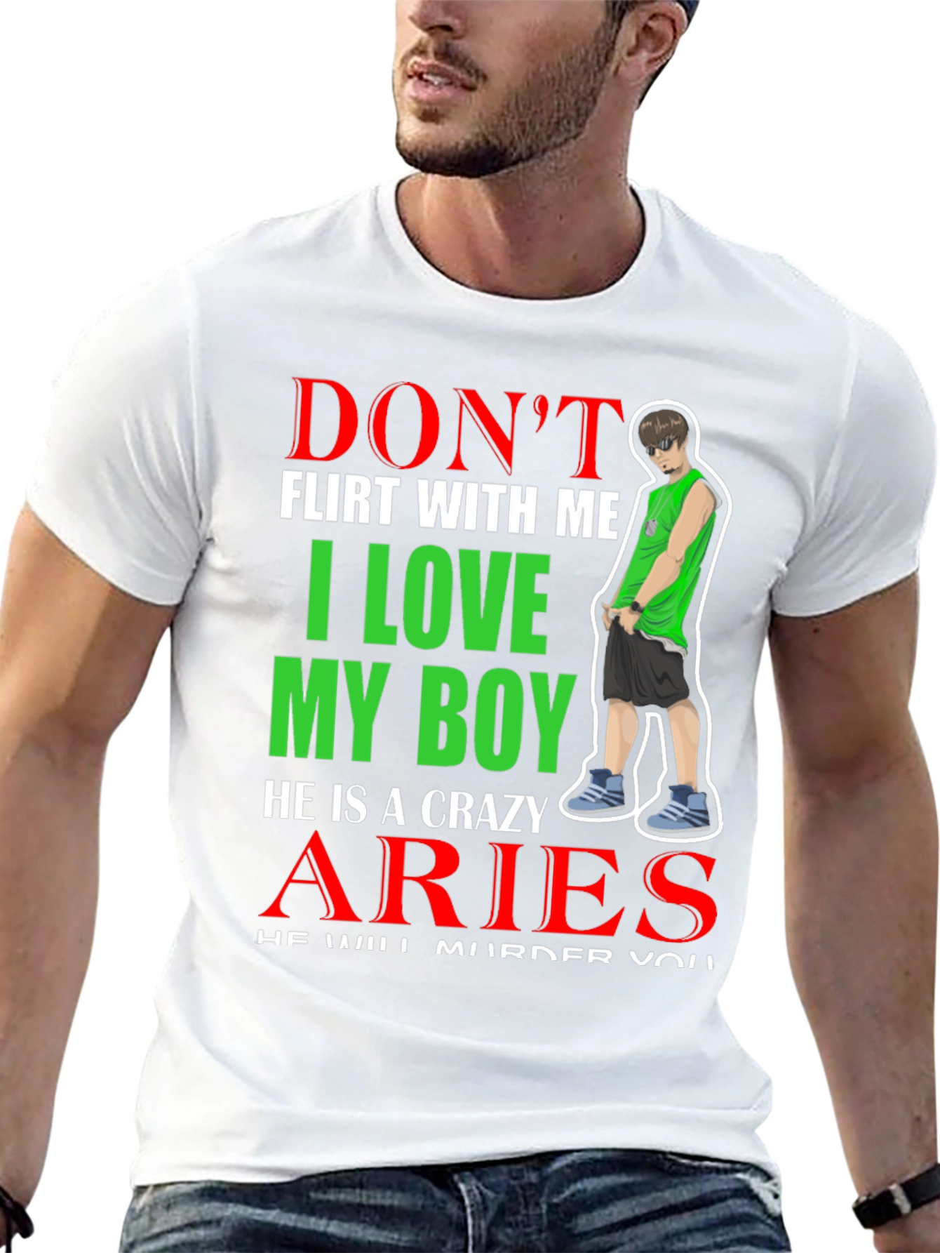 Dont Flirt Aries Boy T-Shirt