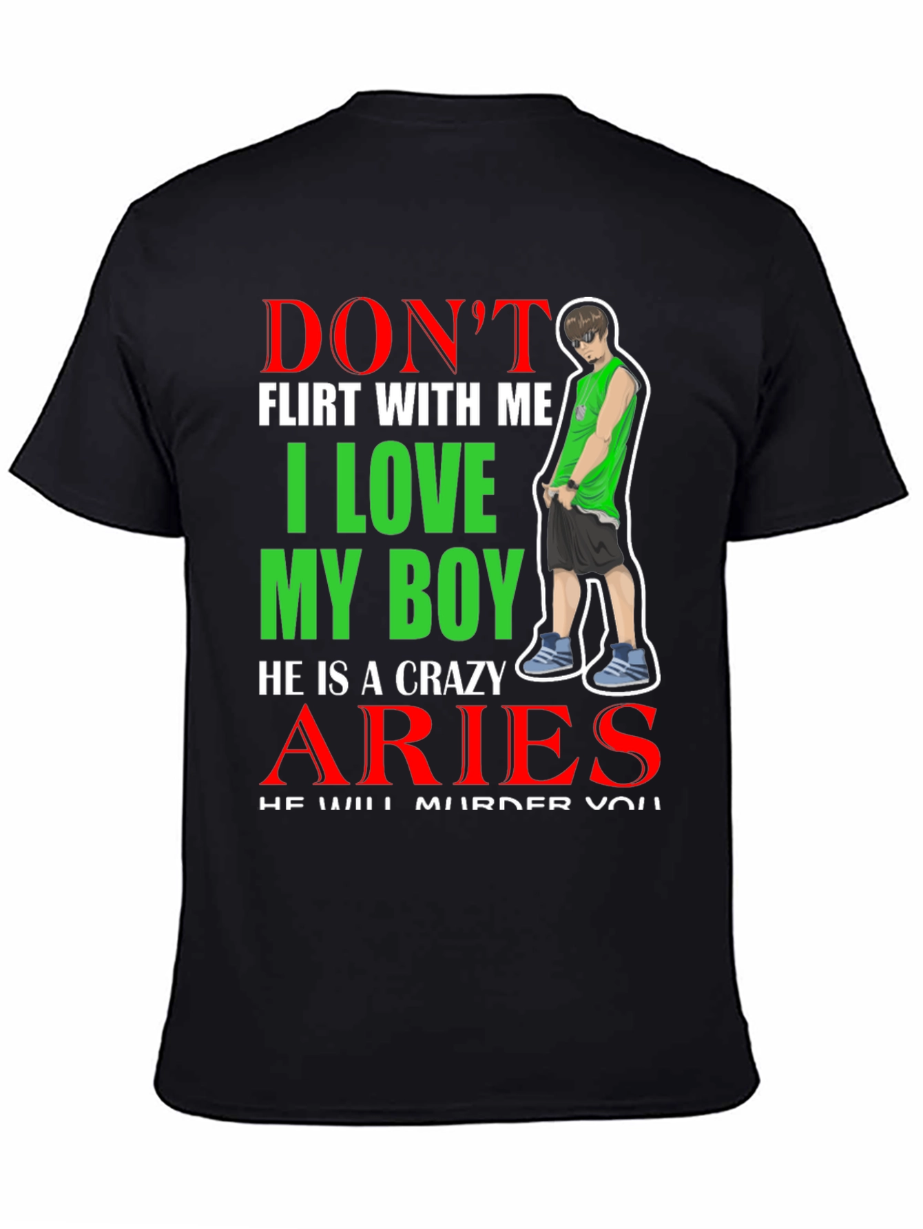 Dont Flirt Aries Boy T-Shirt
