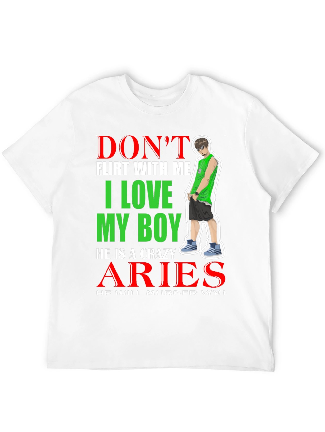 Dont Flirt Aries Boy T-Shirt