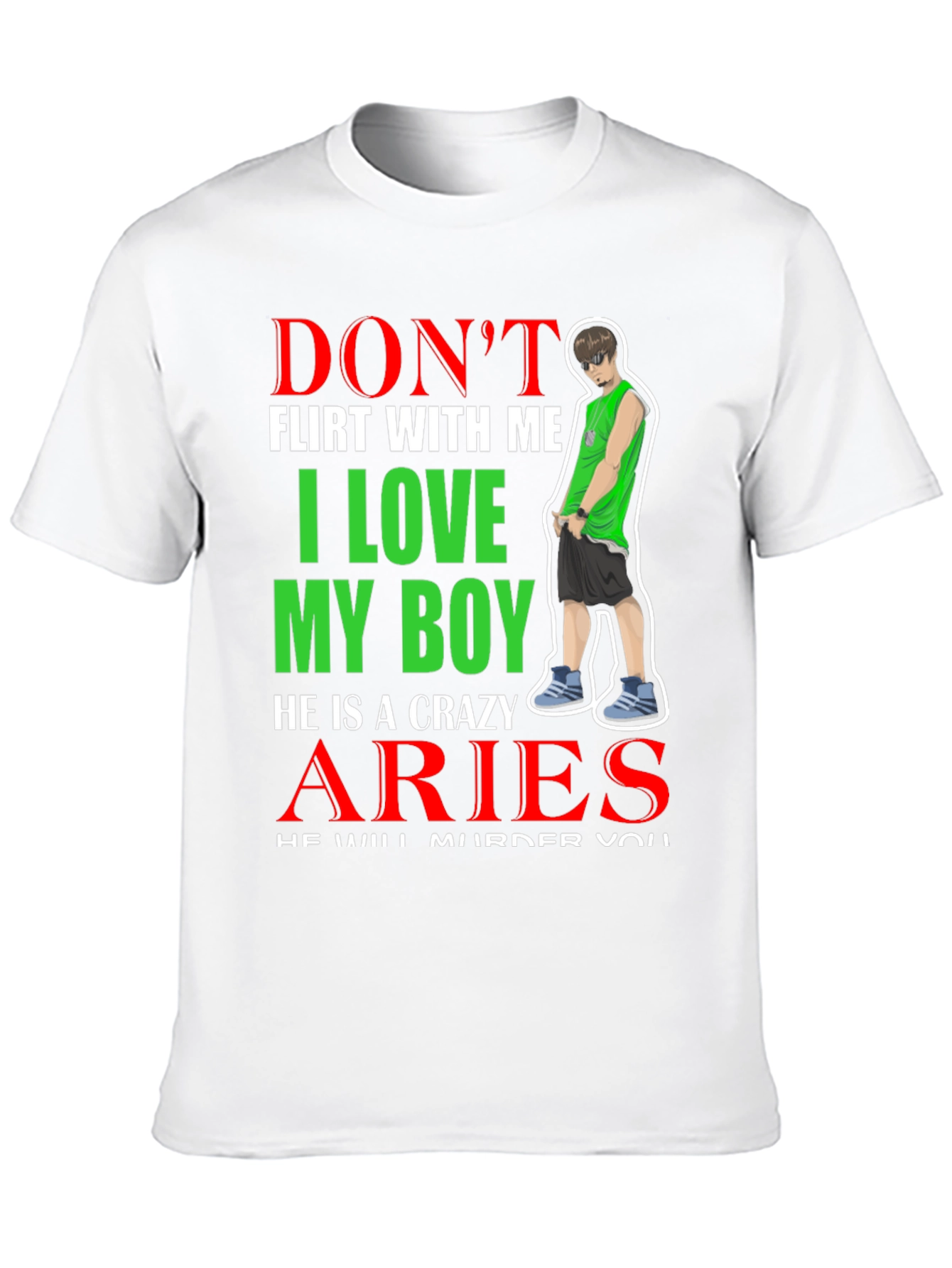 Dont Flirt Aries Boy T-Shirt