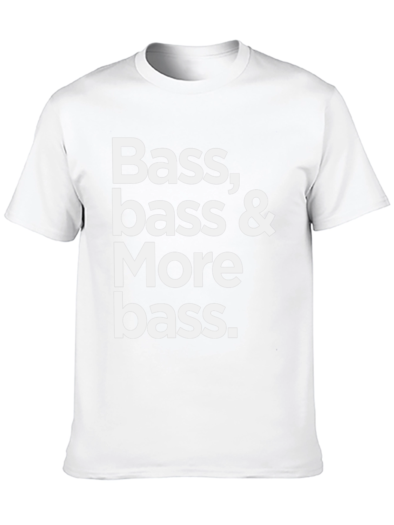 Bass Bass & More Bass Black Graphic Tee