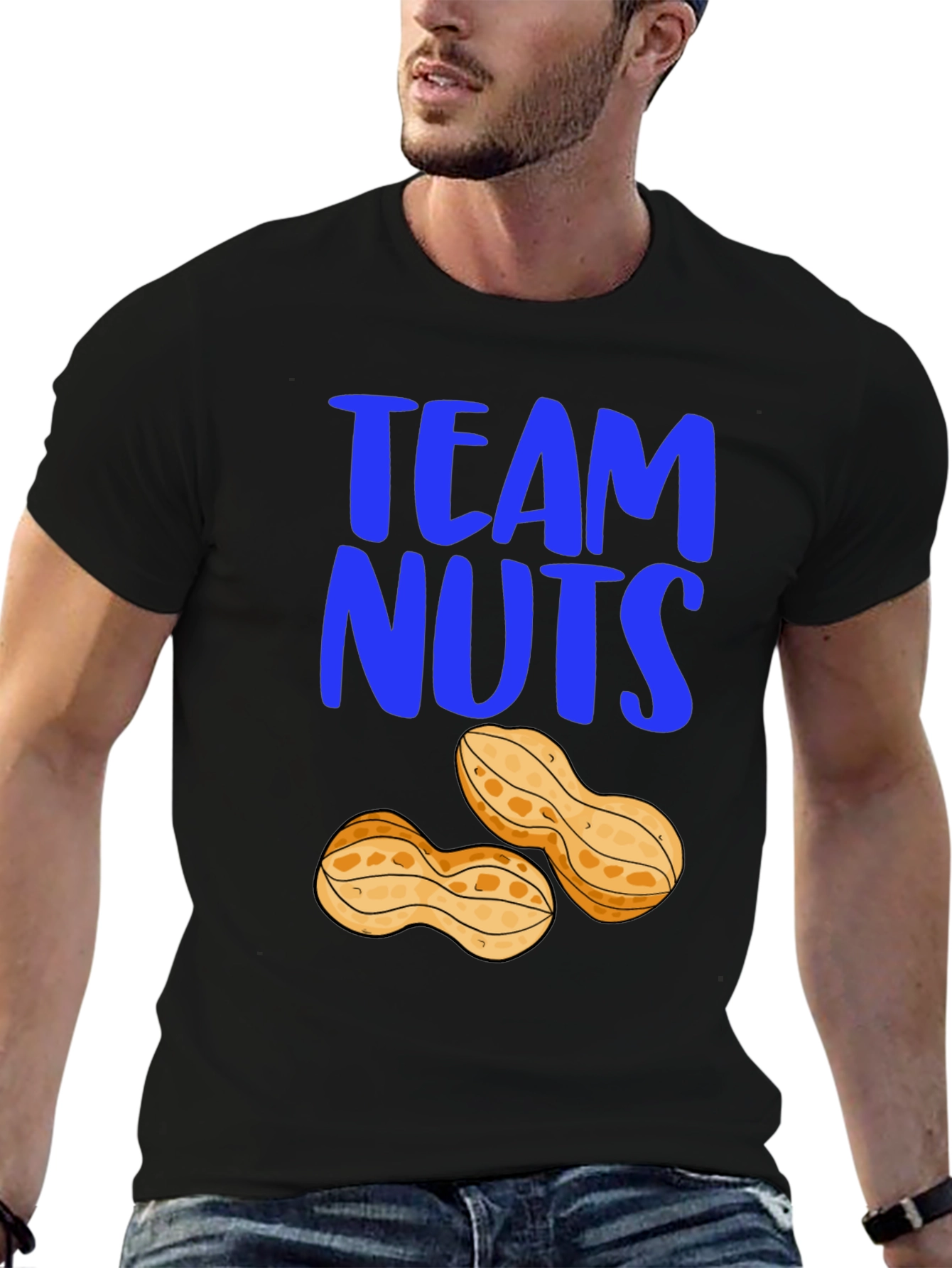 Team Nuts Graphic T-Shirt - Funny Peanut Tee
