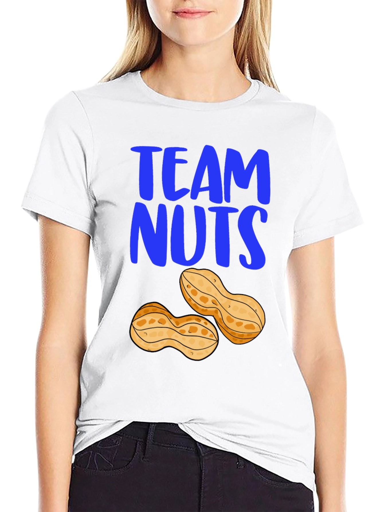 Team Nuts Graphic T-Shirt - Funny Peanut Tee