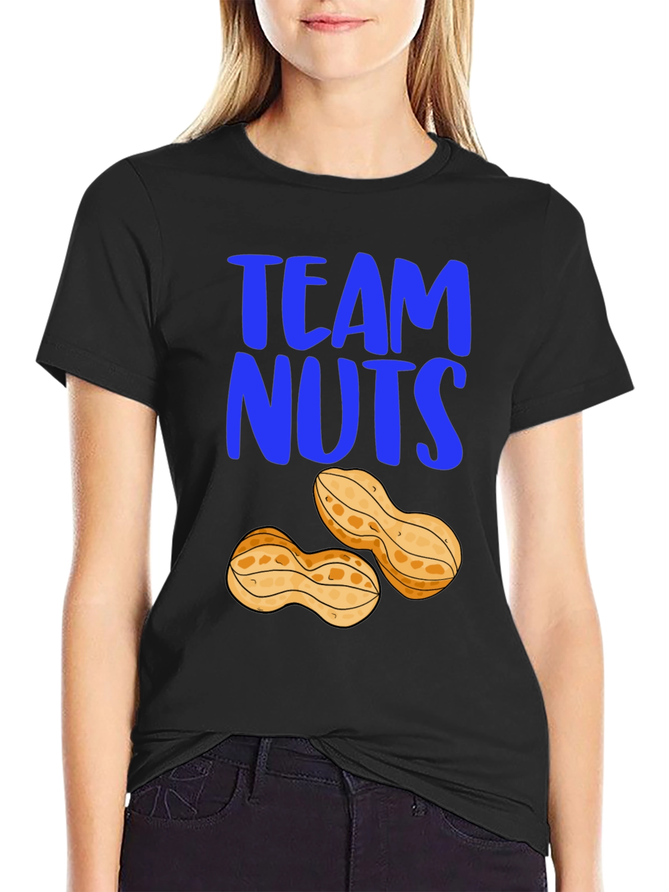 Team Nuts Graphic T-Shirt - Funny Peanut Tee