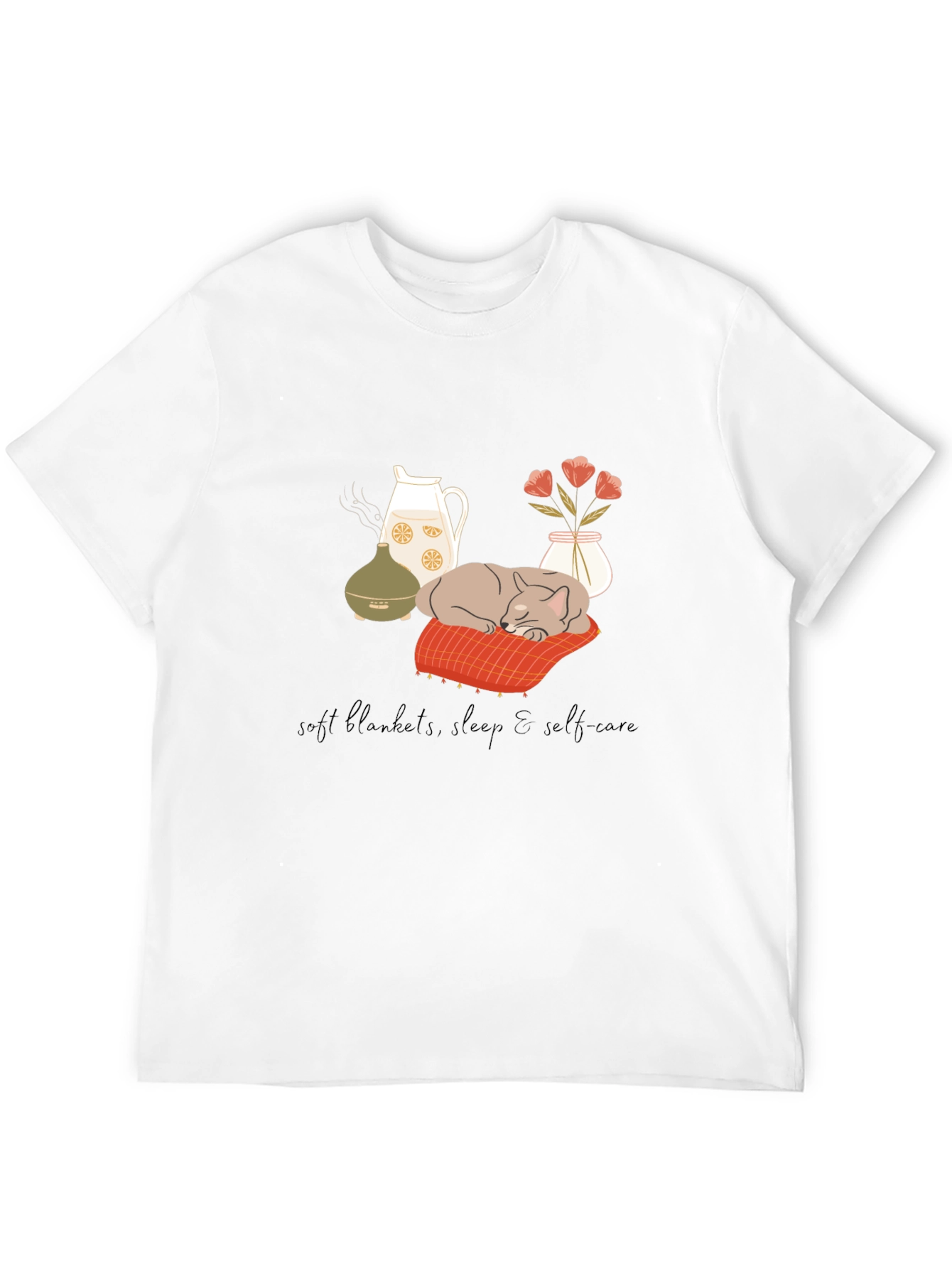 Cozy Cat Self-Care T-Shirt