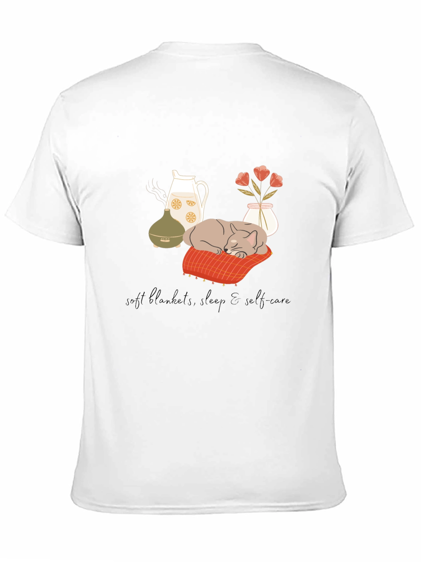 Cozy Cat Self-Care T-Shirt