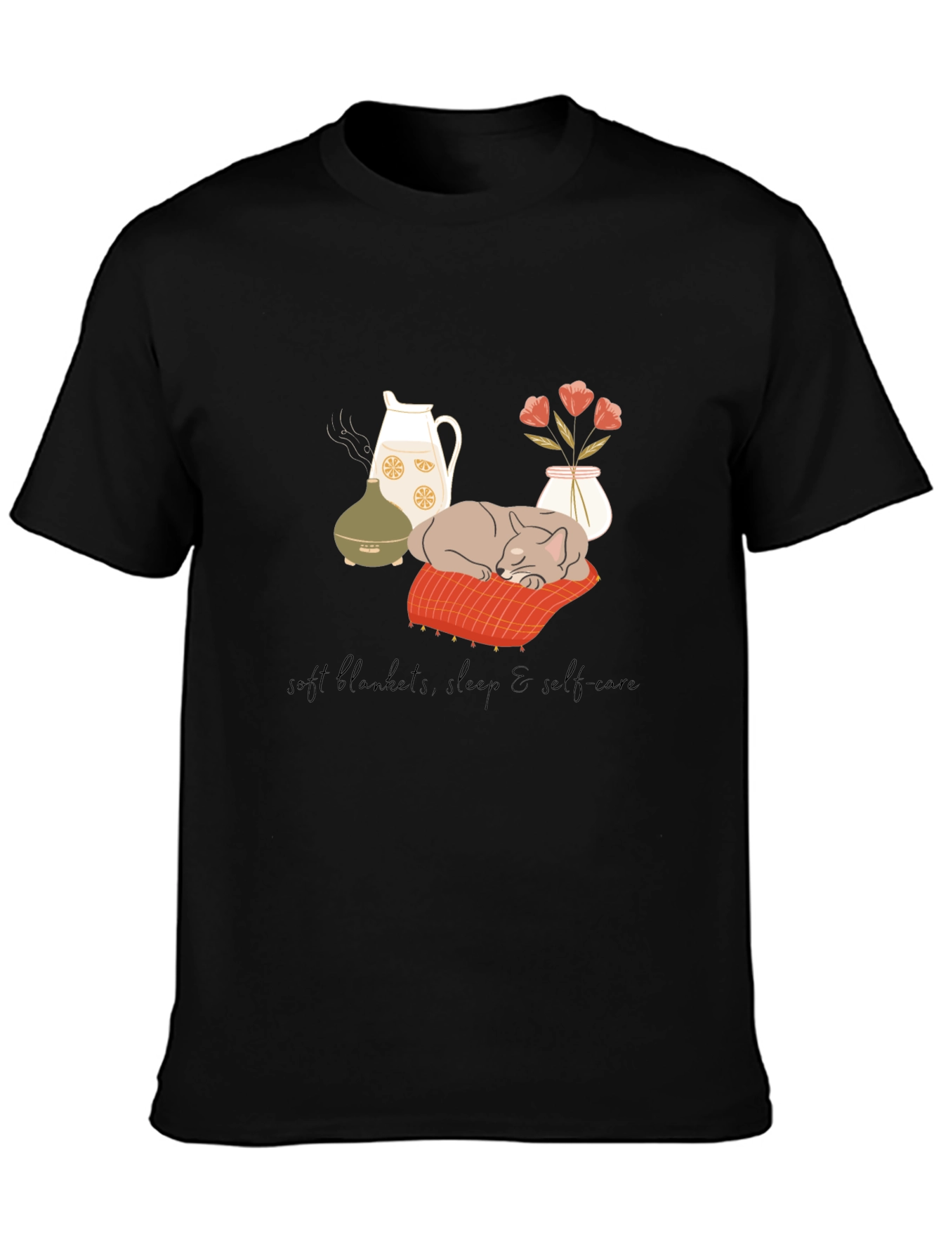 Cozy Cat Self-Care T-Shirt