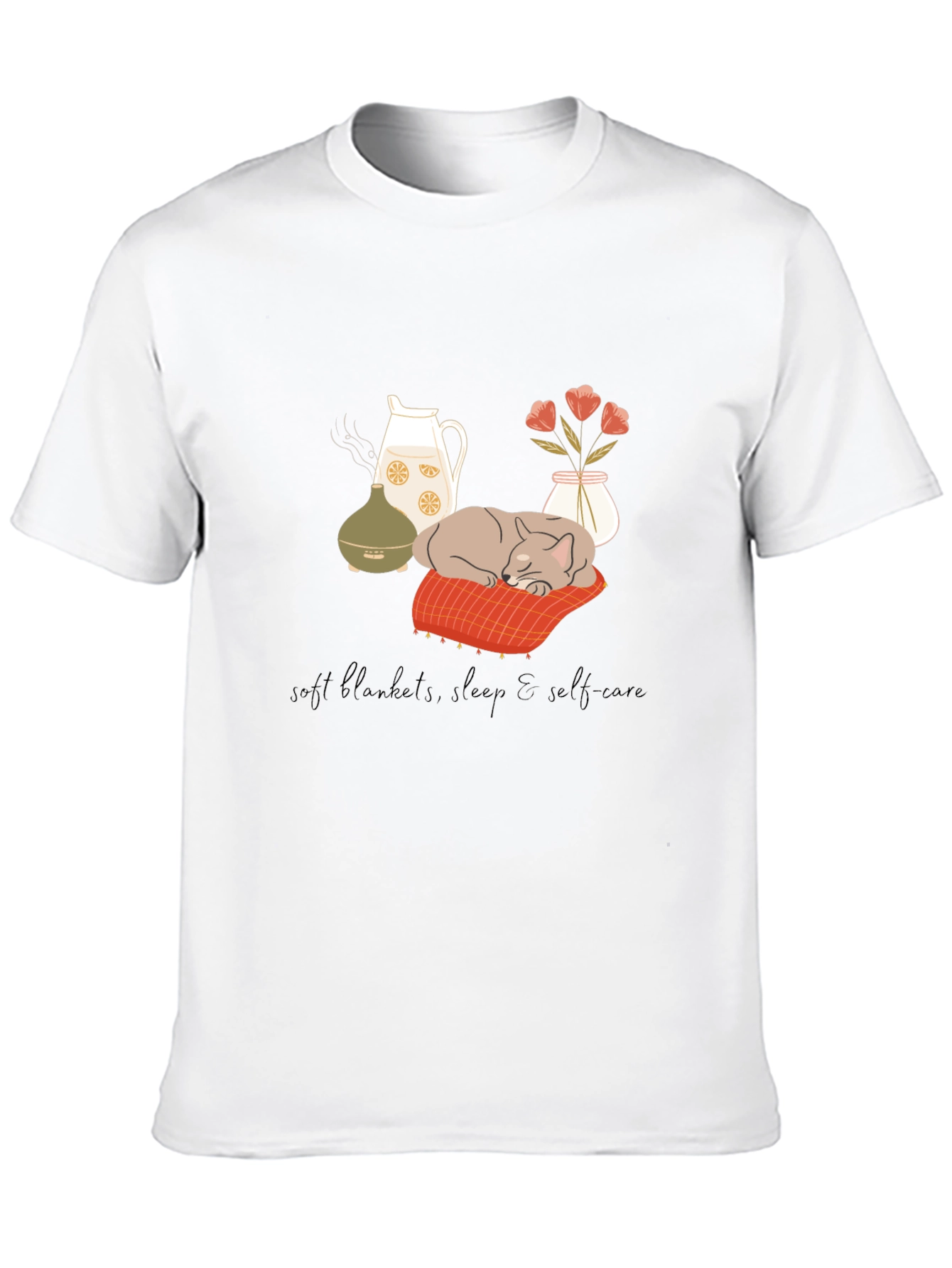 Cozy Cat Self-Care T-Shirt
