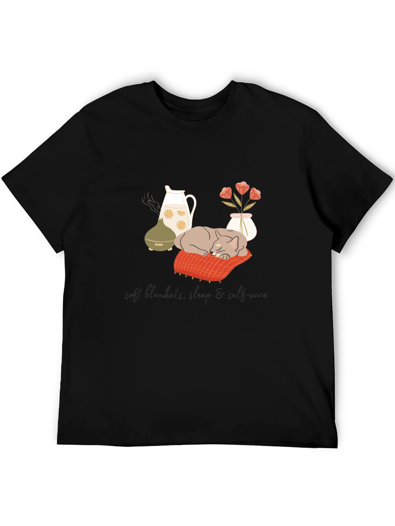 Cozy Cat Self-Care T-Shirt