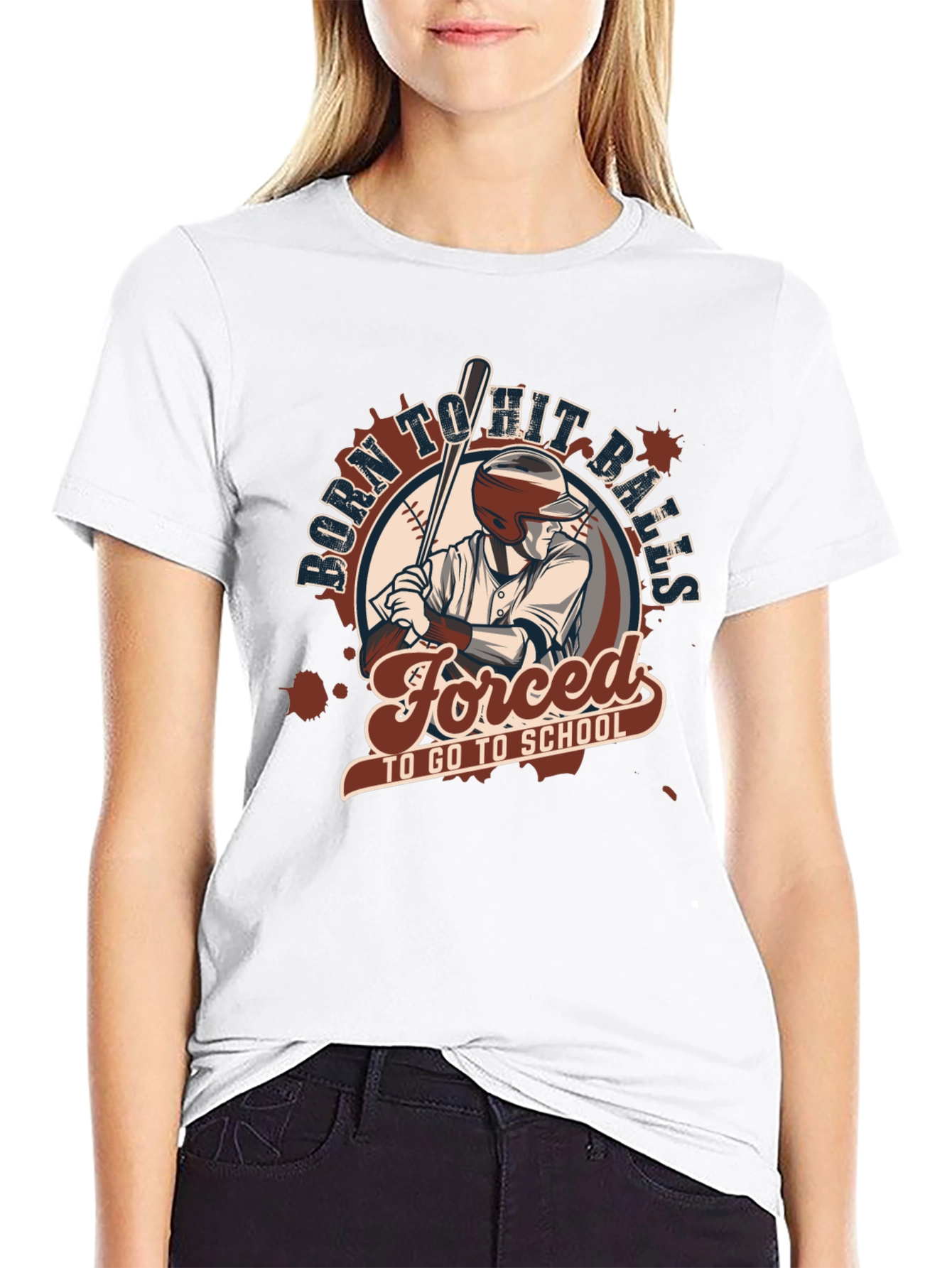 Born To Hit Balls Baseball T-Shirt