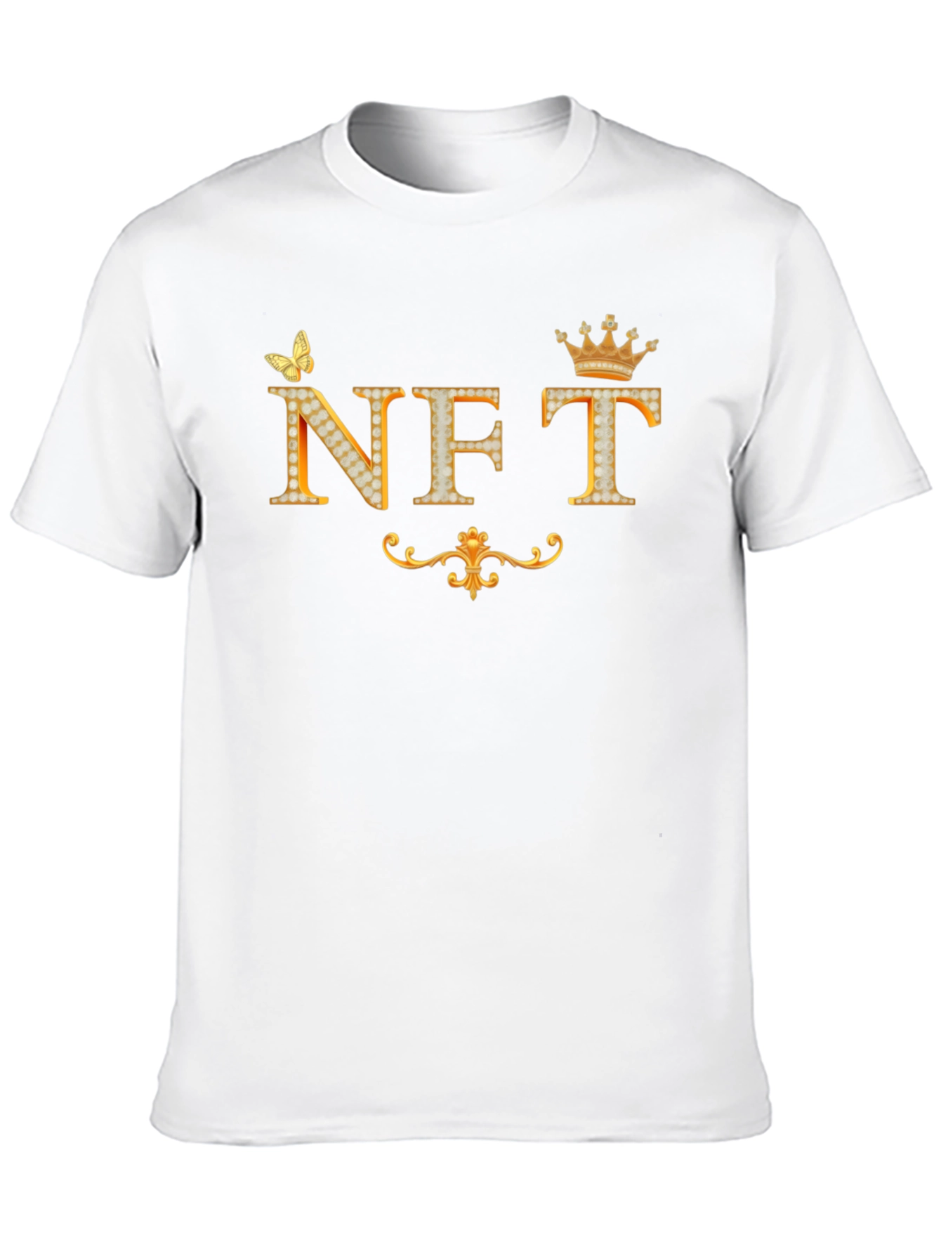 NFT Diamond Print Black T-Shirt