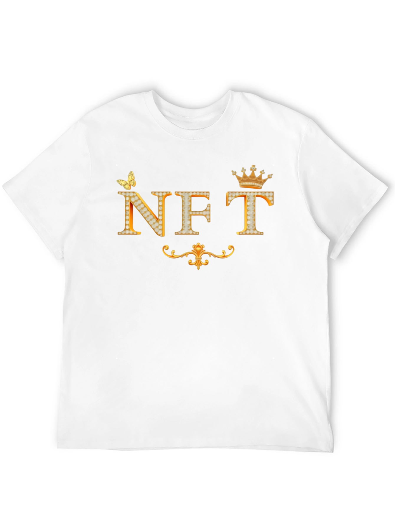 NFT Diamond Print Black T-Shirt